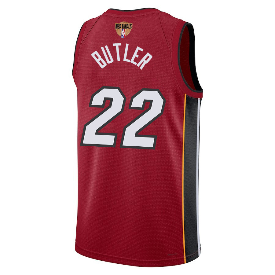 Jimmy Butler 22 Miami Heat Final Champions 2023 Swingman Red NBA Jersey Men's