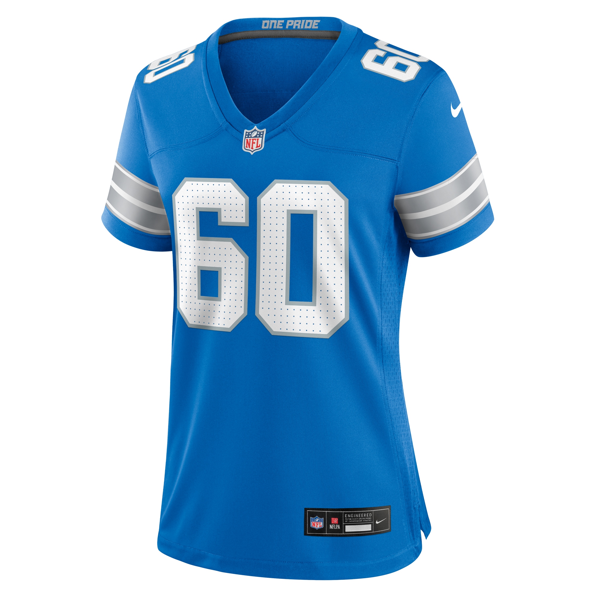 Detroit Lions Graham Glasgow Blue Team Game NFL Jersey Women's
