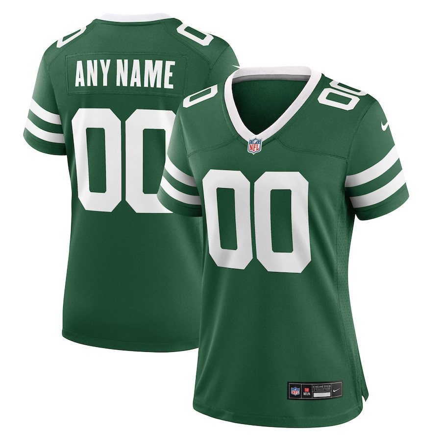 New York Jets Game Custom Women, Green NFL Jersey Women's