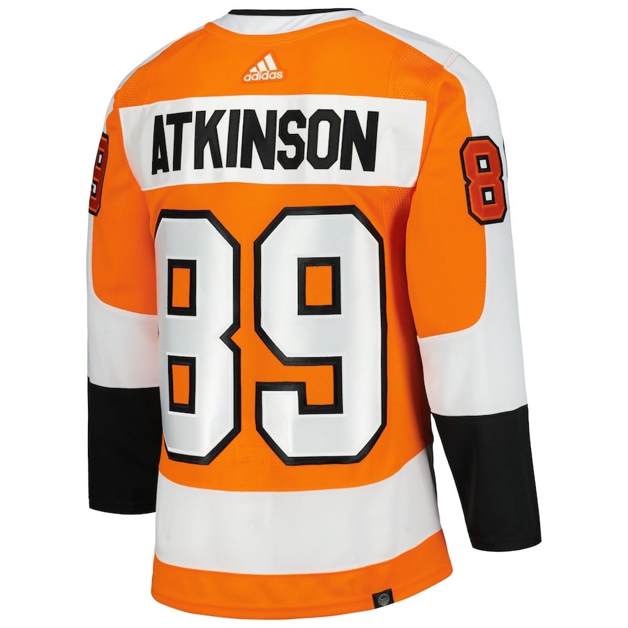 Cam Atkinson 89 Philadelphia Flyers Home Primegreen Orange NHL Jersey Men's