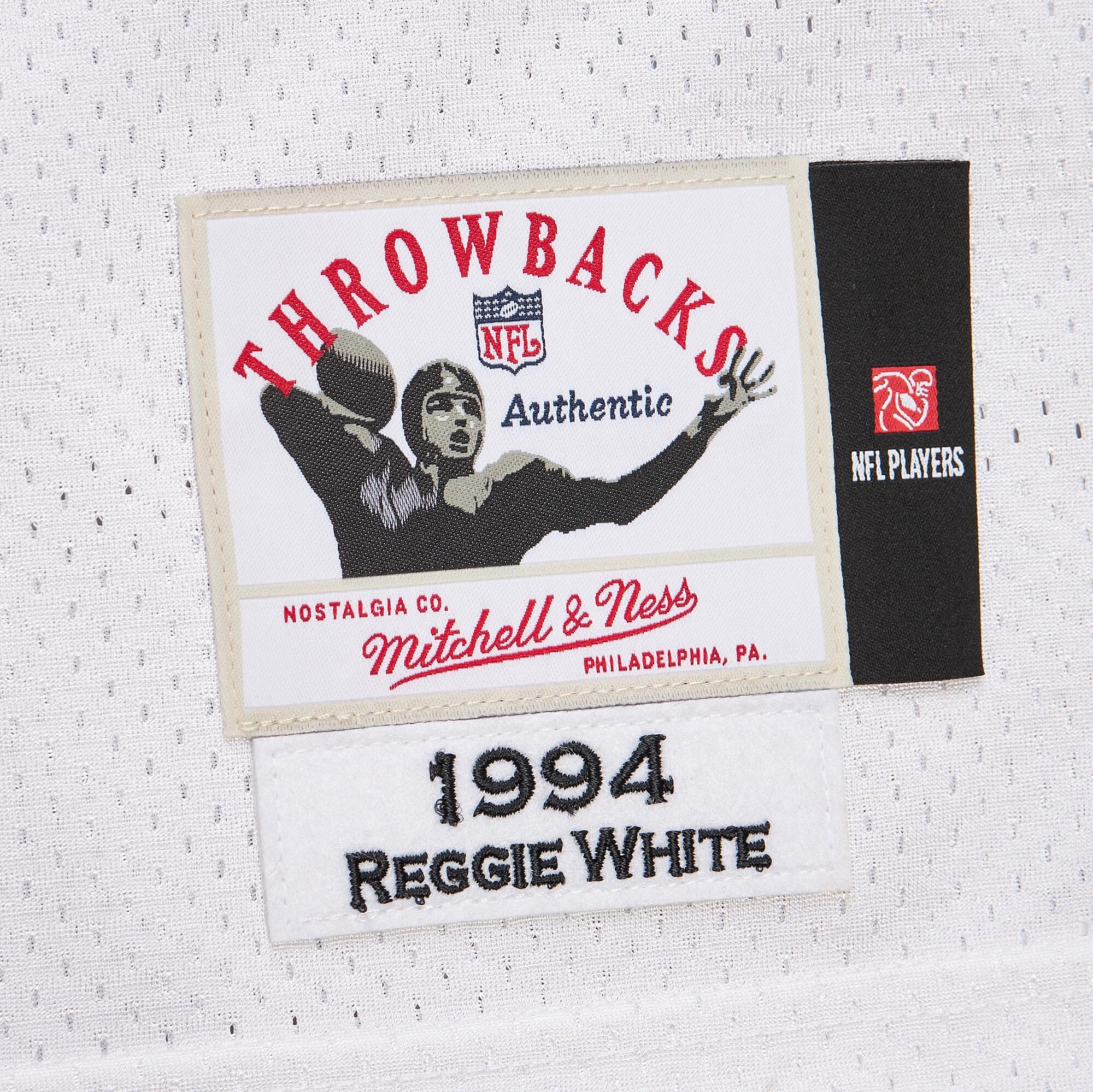 Green Bay Packers 1994 Reggie White Mitchell Ness White Throwback Retired Player NFL Jersey Men's