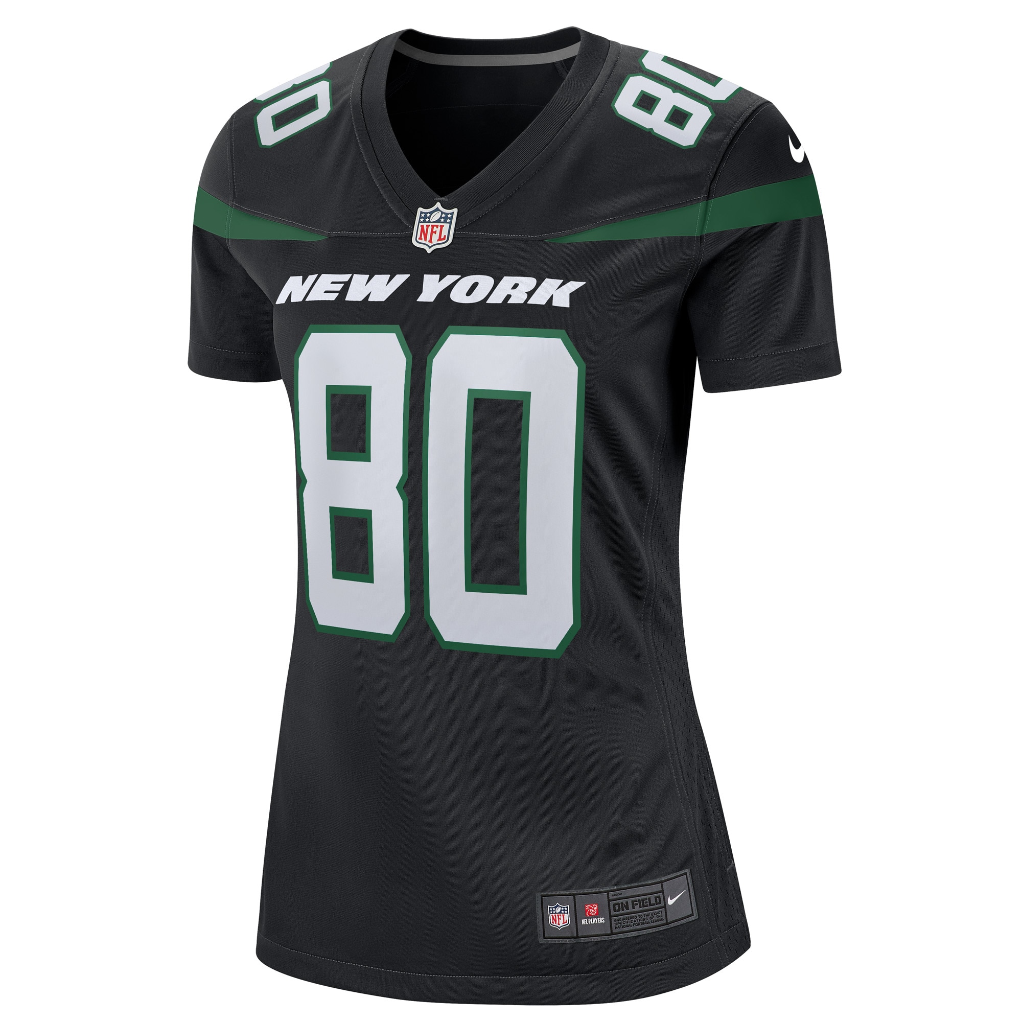 New York Jets Wayne Chrebet Black Retired Player NFL Jersey Women's