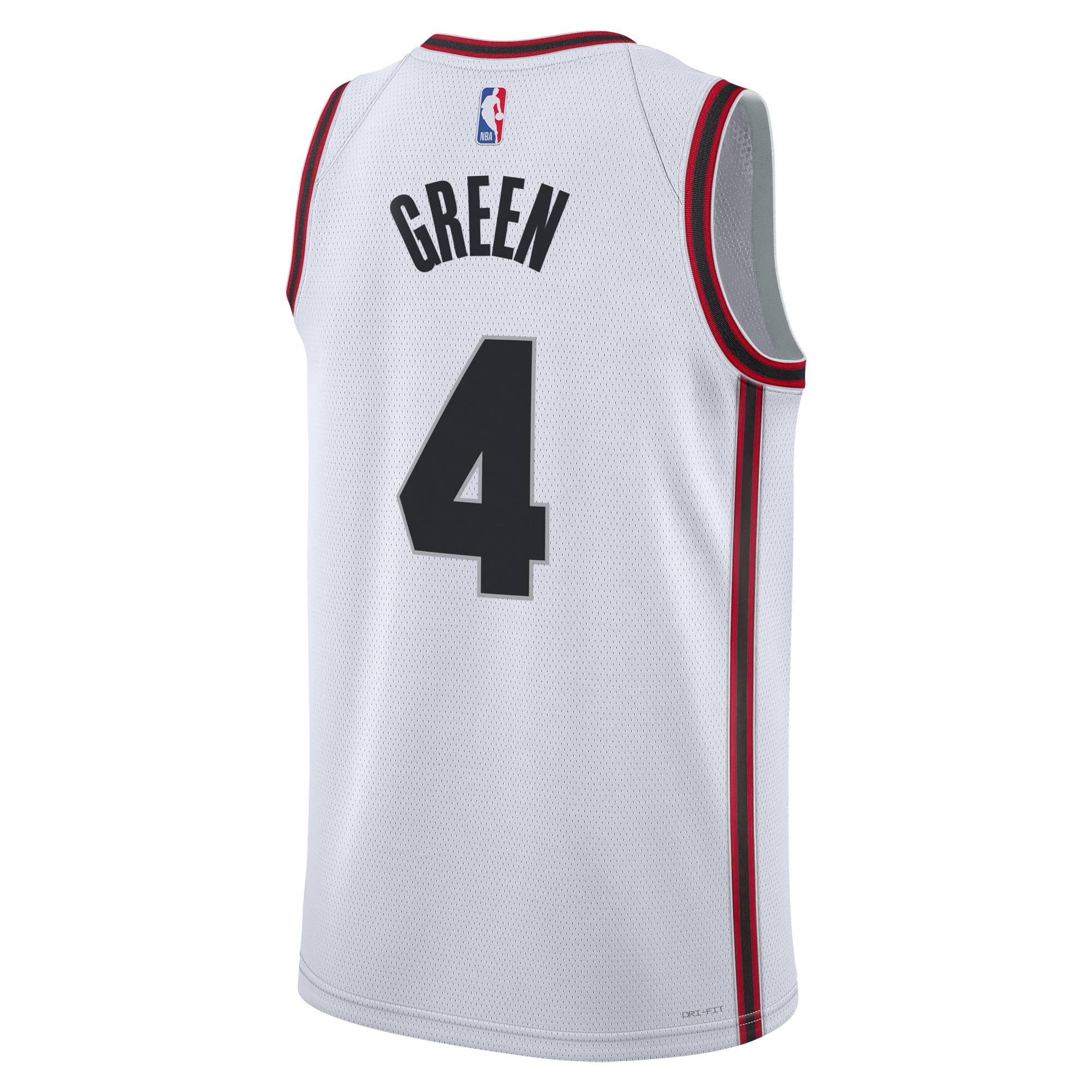 Camiseta City Edition Swingman de los Houston Rockets 2024 Blanco Verde Jale Unisex NBA Jersey Unisex