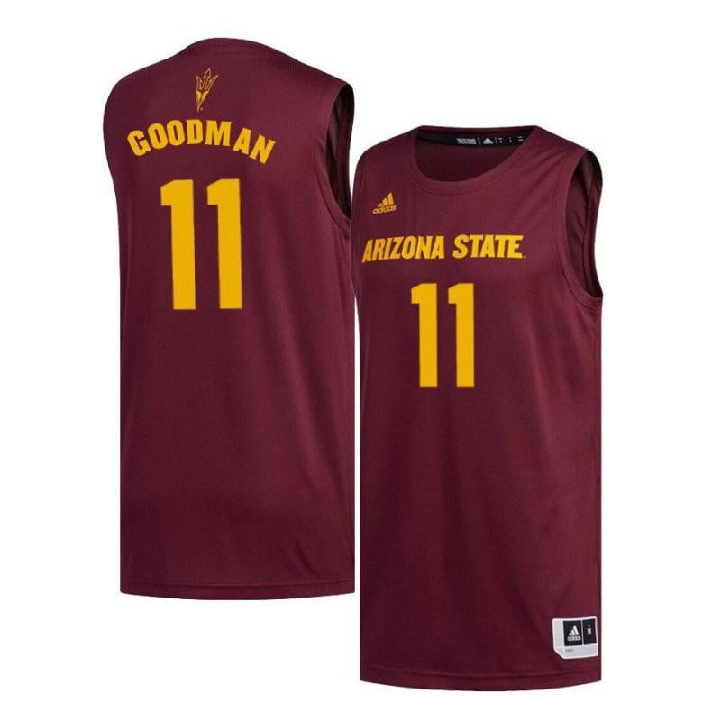 11 Savon Goodman Maroon Arizona State Sun Devils NCAA Jersey Men's