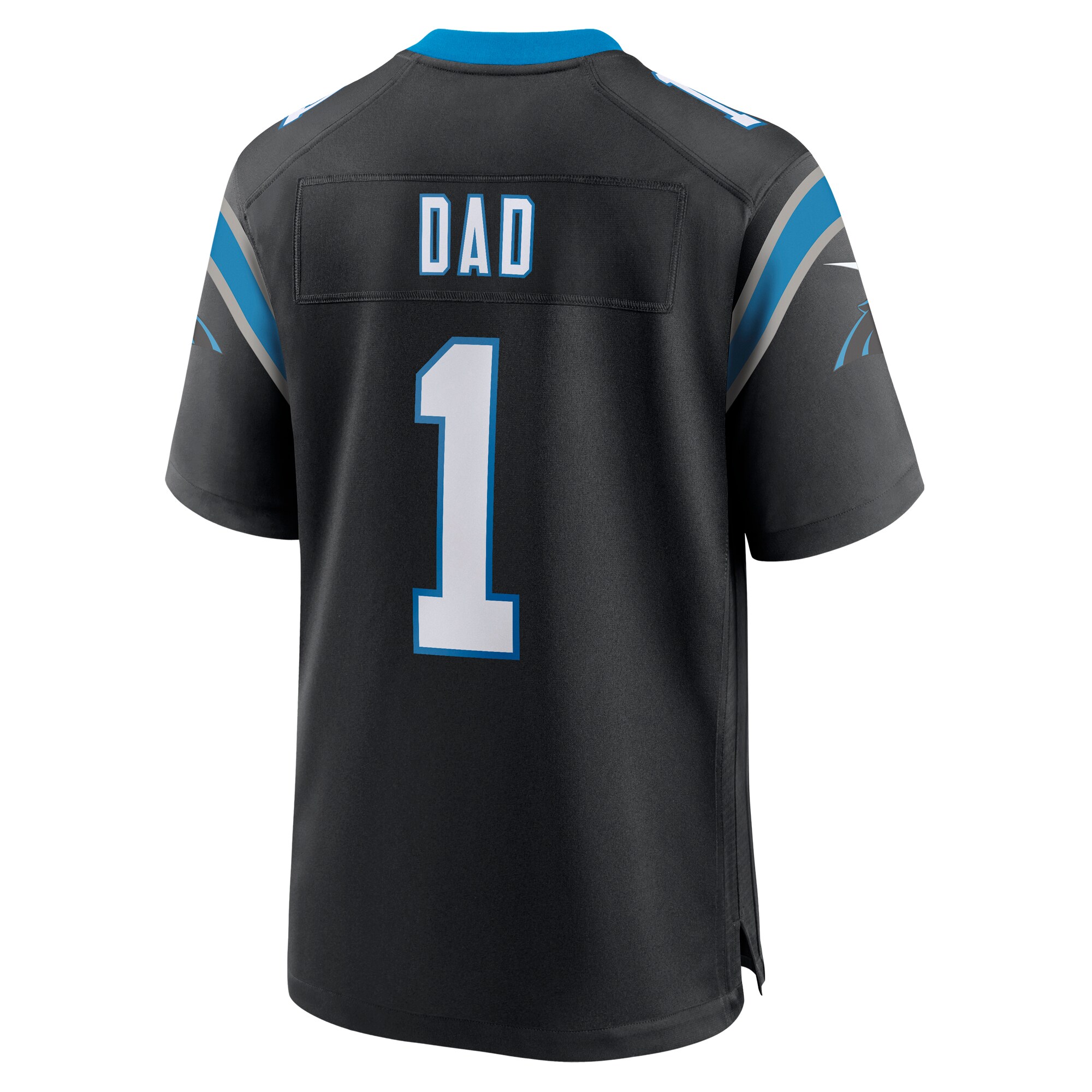 Carolina Panthers Number 1 Dad Black Game NFL Jersey Men's