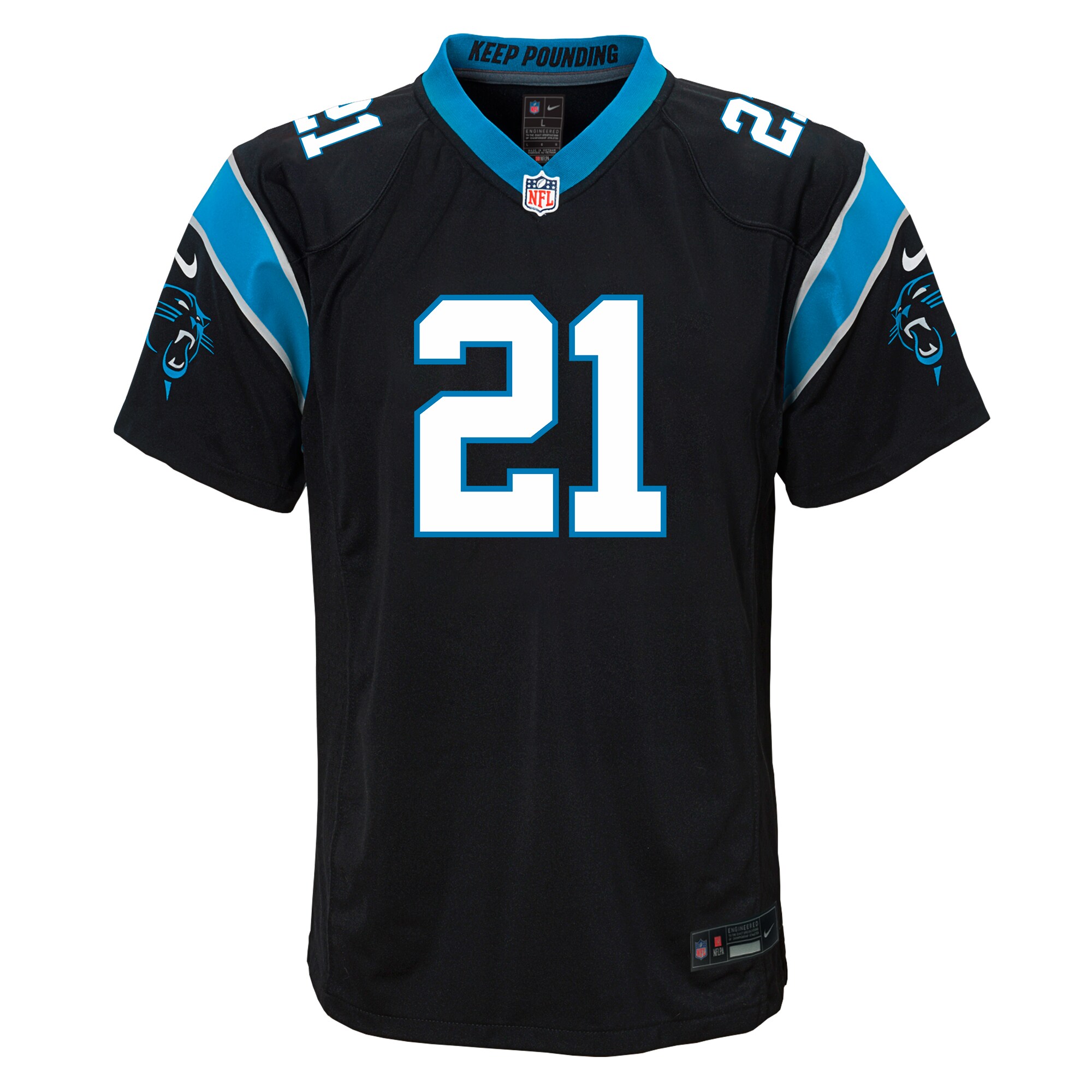 Carolina Panthers Jeremy Chinn Black Game NFL Jersey Youth