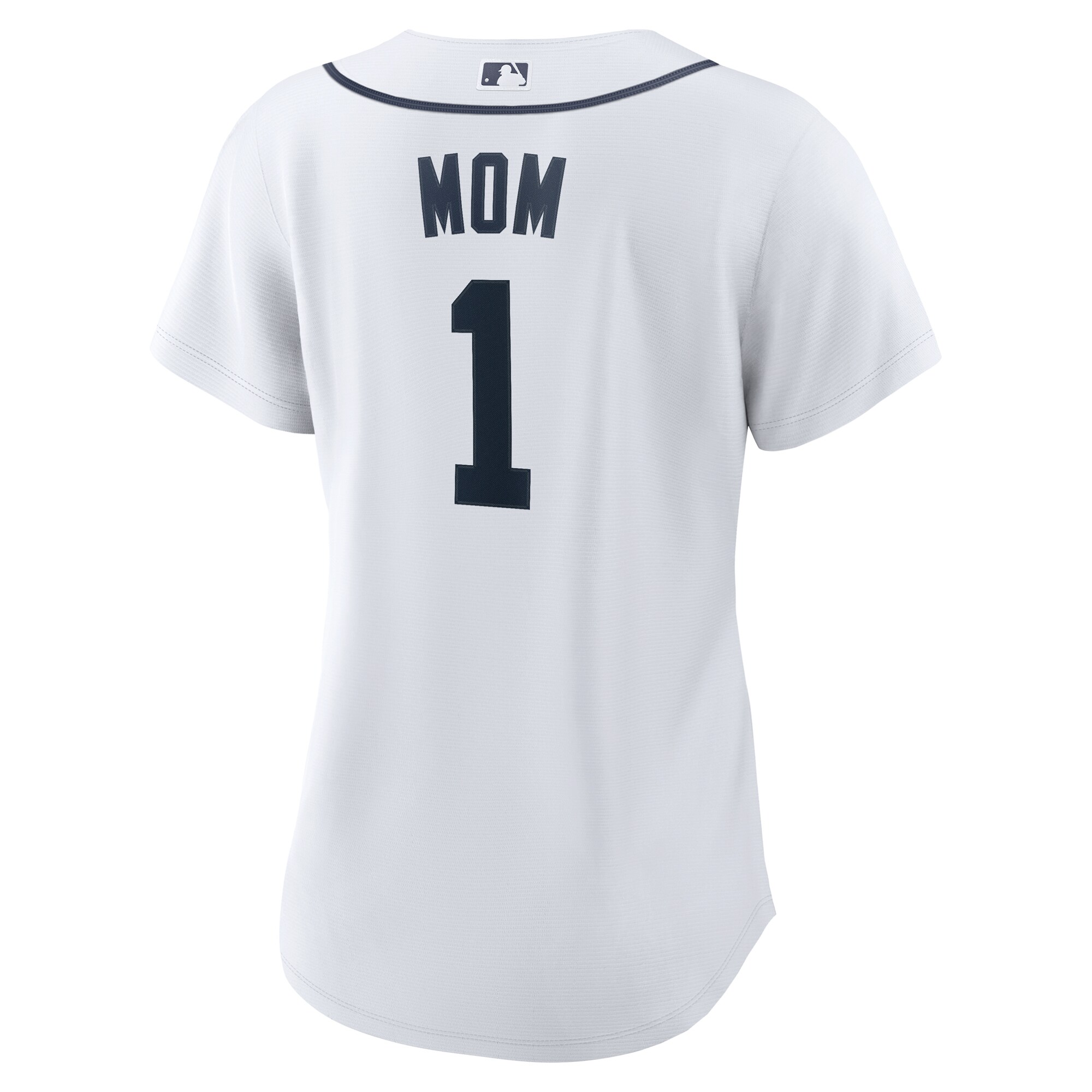 Detroit Tigers White #1 Mom Home MLB Jersey Women's