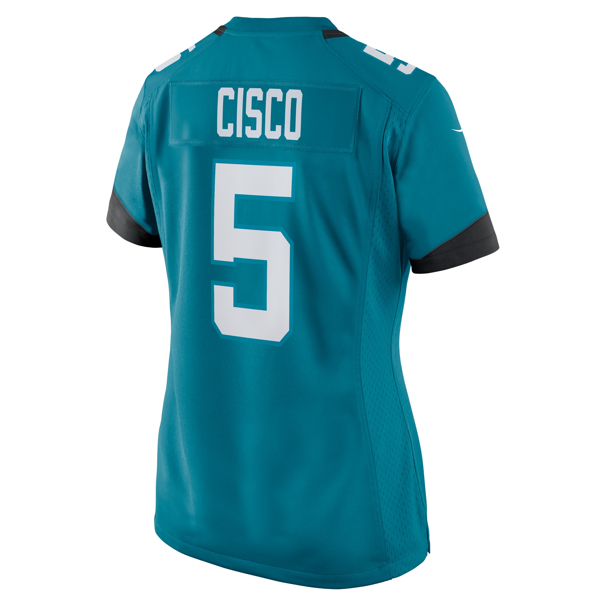 Jacksonville Jaguars Andre Cisco Teal Game Player NFL Jersey Women's