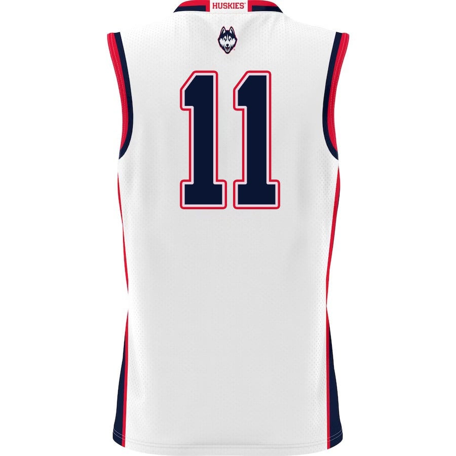 Alex Karaban 11 UConn Huskies White NCAA Jersey Men's