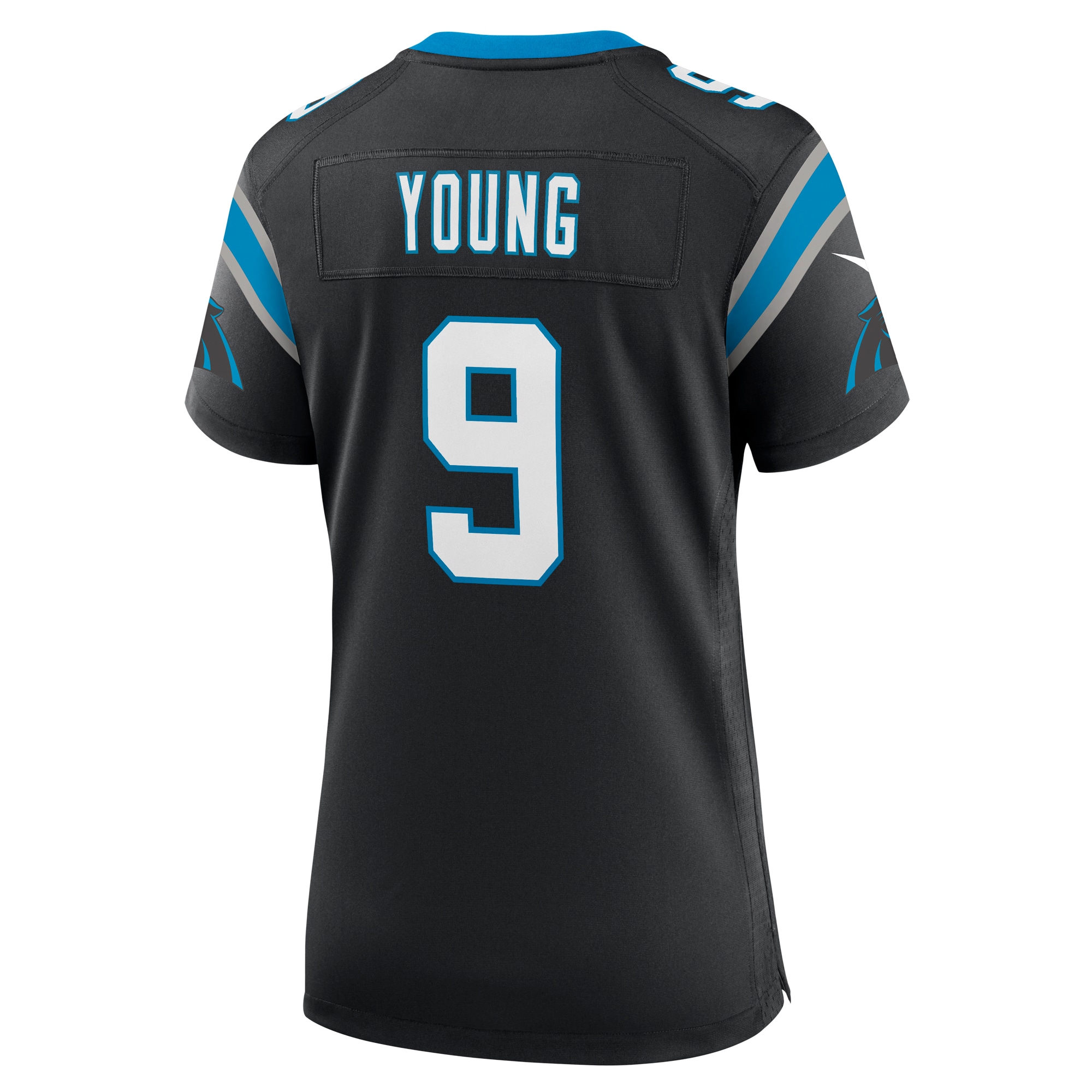 Carolina Panthers Bryce Young Black Team Game NFL Jersey Women's