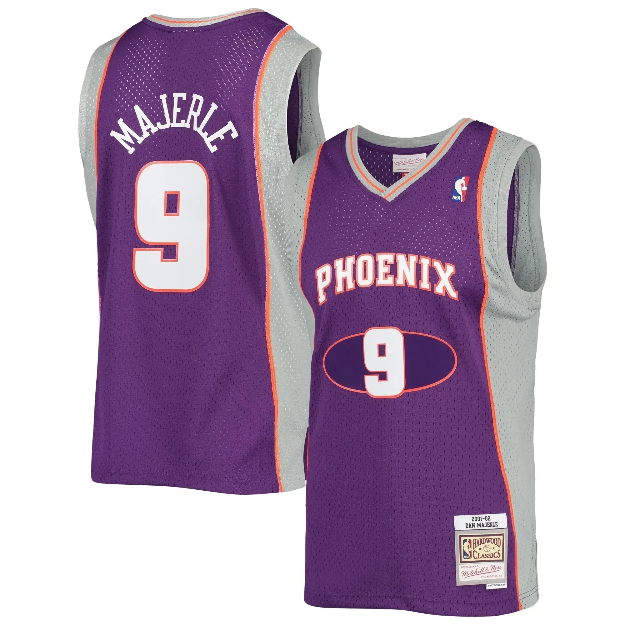 Dan Majerle Phoenix Suns Mitchell Ness 2001-02 Hardwood Classics Swingman ??Purple NBA Jersey Men's