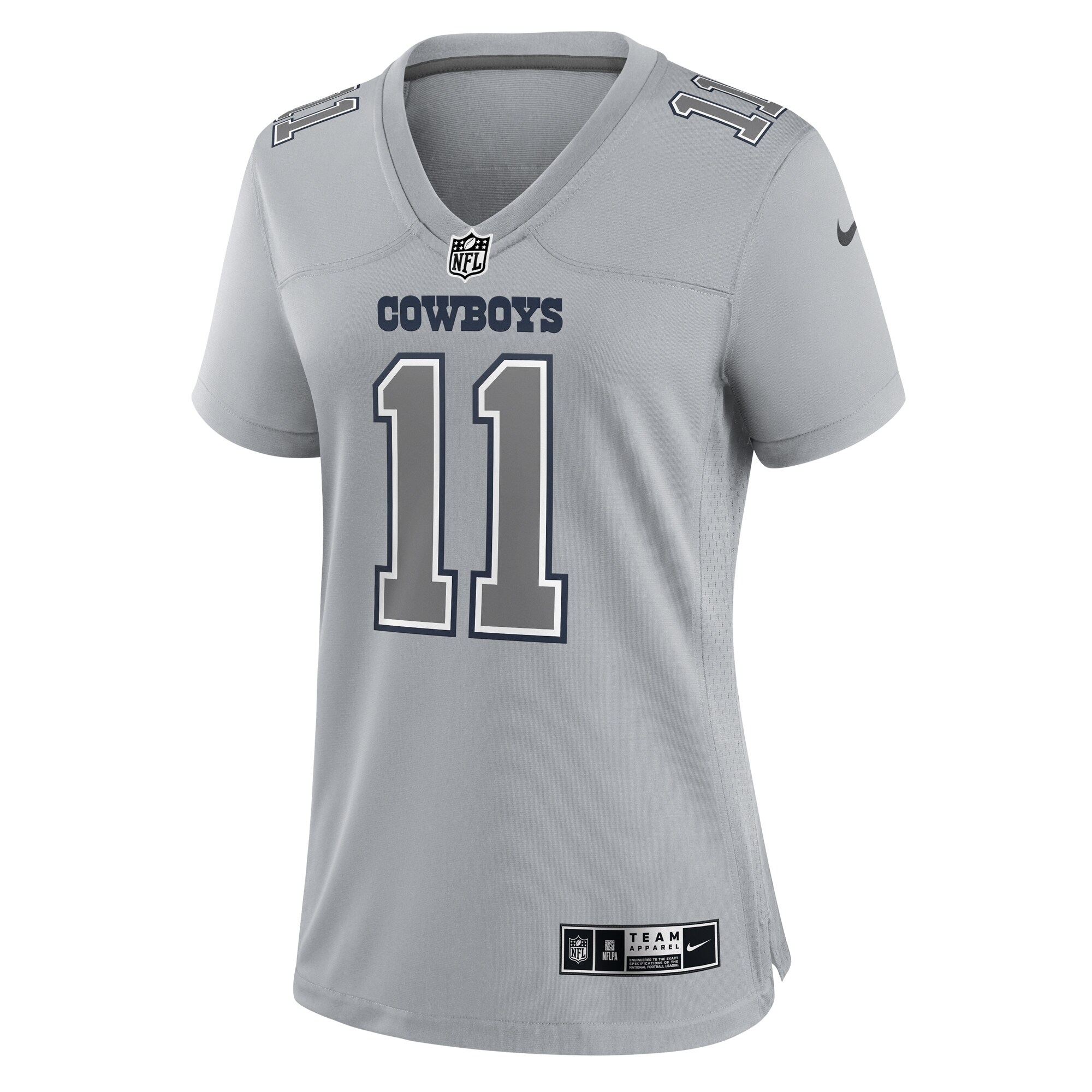 Dallas Cowboys Micah Parsons Gray Atmosphere Fashion Game NFL Jersey Women's