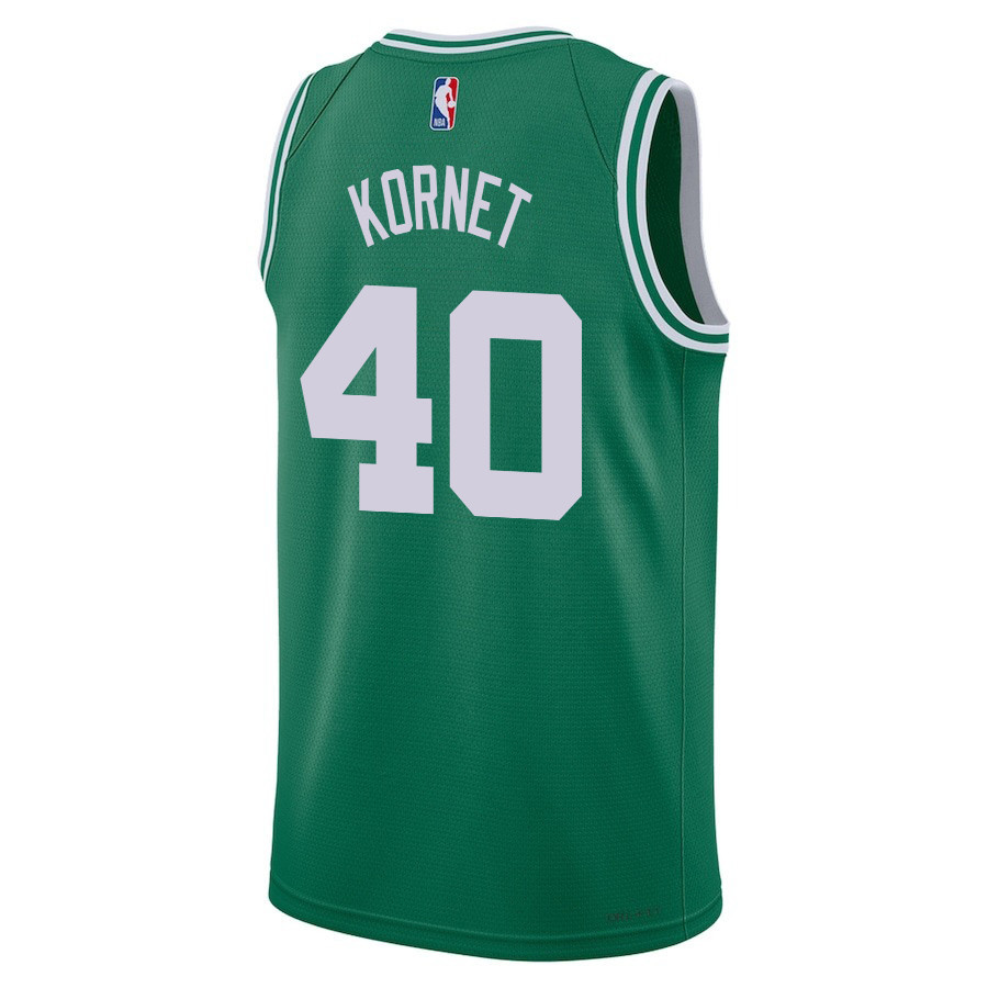 Luke Kornet 40 Boston Celtics 2024 FINALS CHAMPIONS Icon Edition Kelly Green NBA Jersey Men's