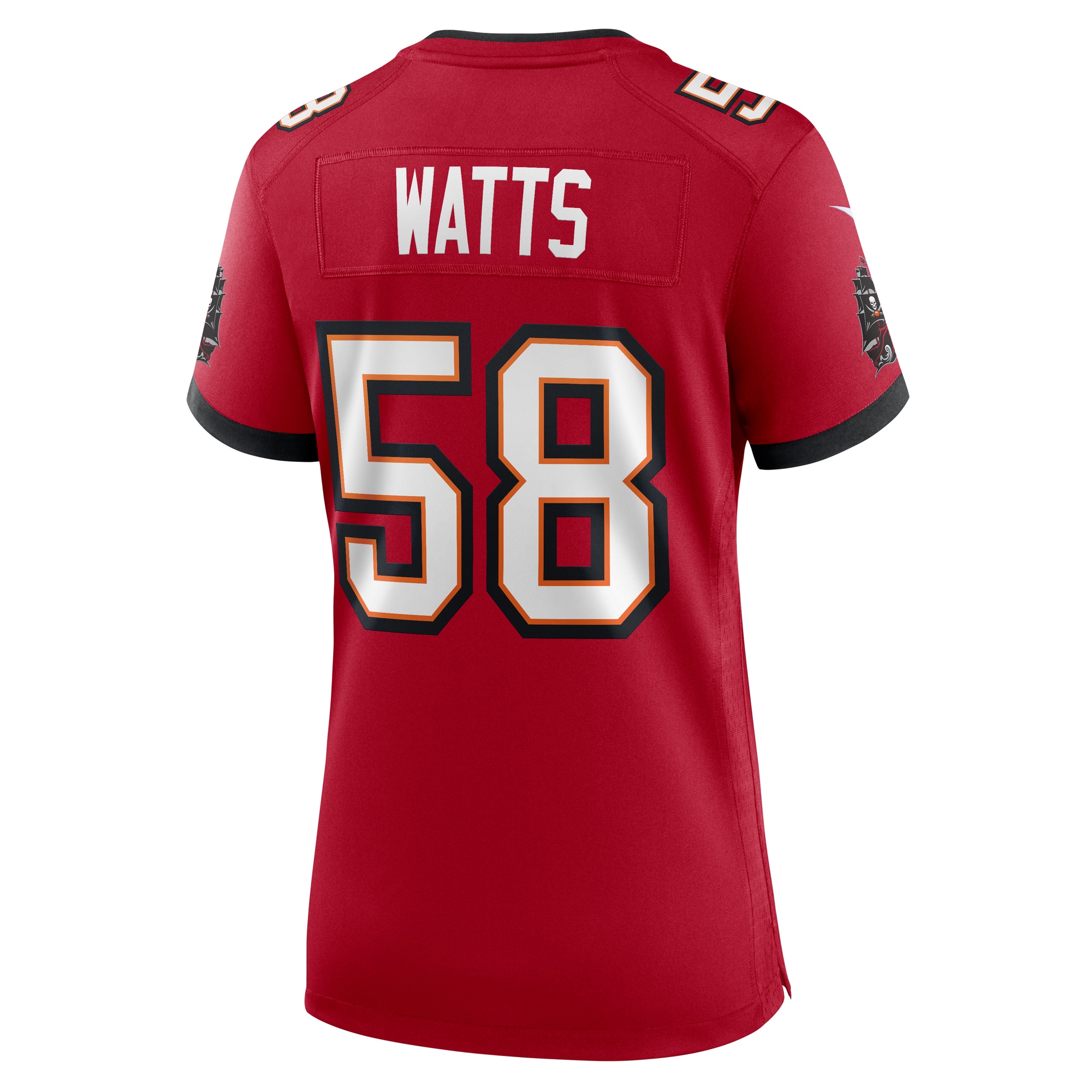 Tampa Bay Buccaneers Markees Watts Red Game NFL Jersey Women's