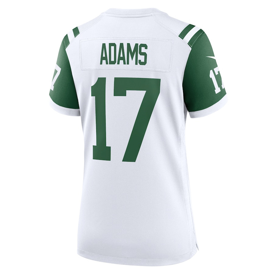 Davante Adams 17 New York Jets White Classic Alternate Game NFL Jersey Women's