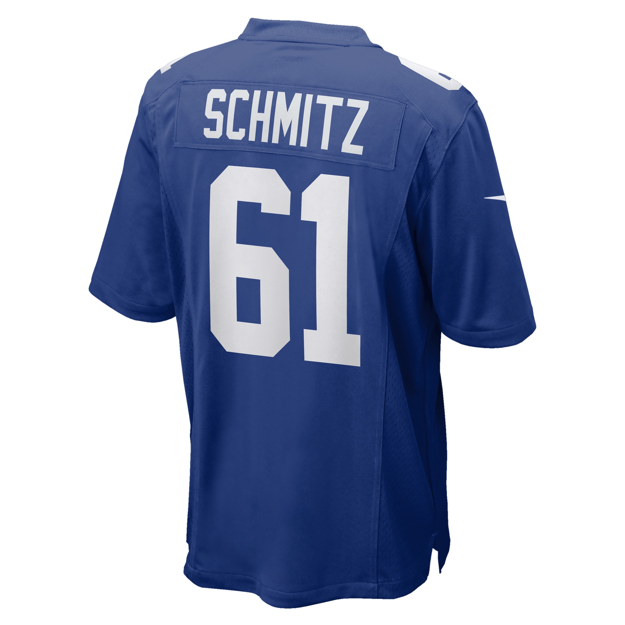 New York Giants John Michael Schmitz Royal Team Game NFL Jersey Men's