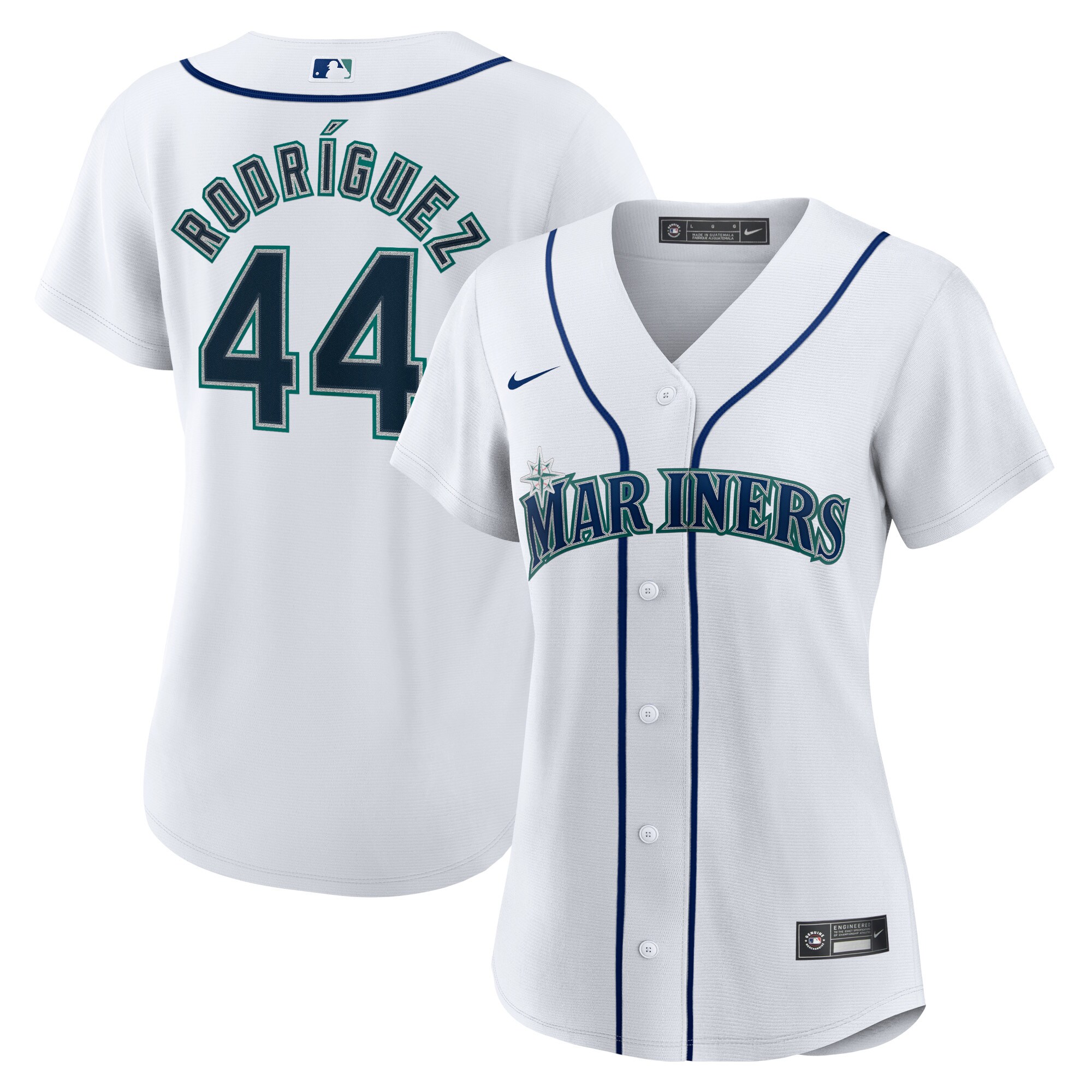 Seattle Mariners Julio Rodr?guez White Home MLB Jersey Women's