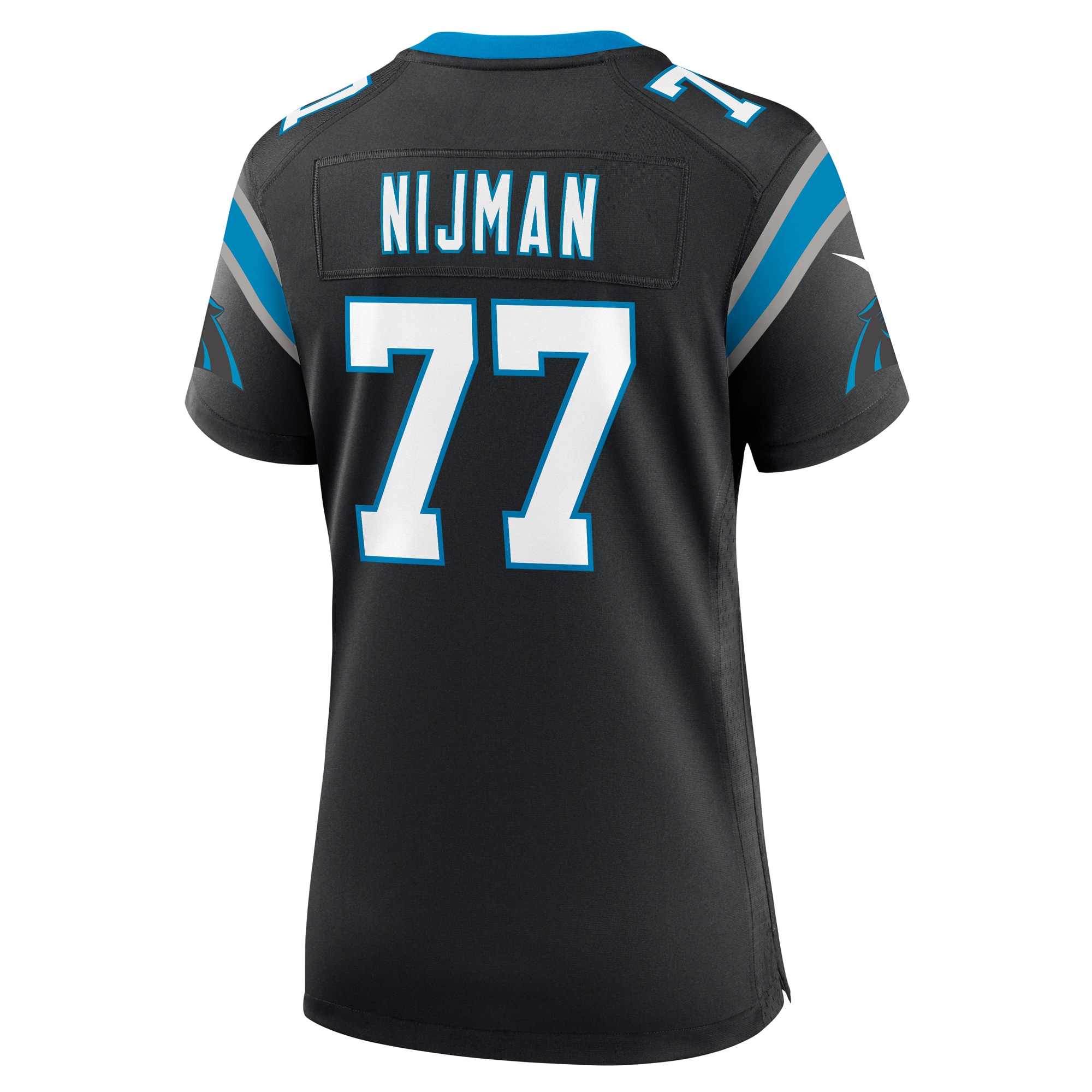 Carolina Panthers Yosh Nijman Black Game NFL Jersey Women's