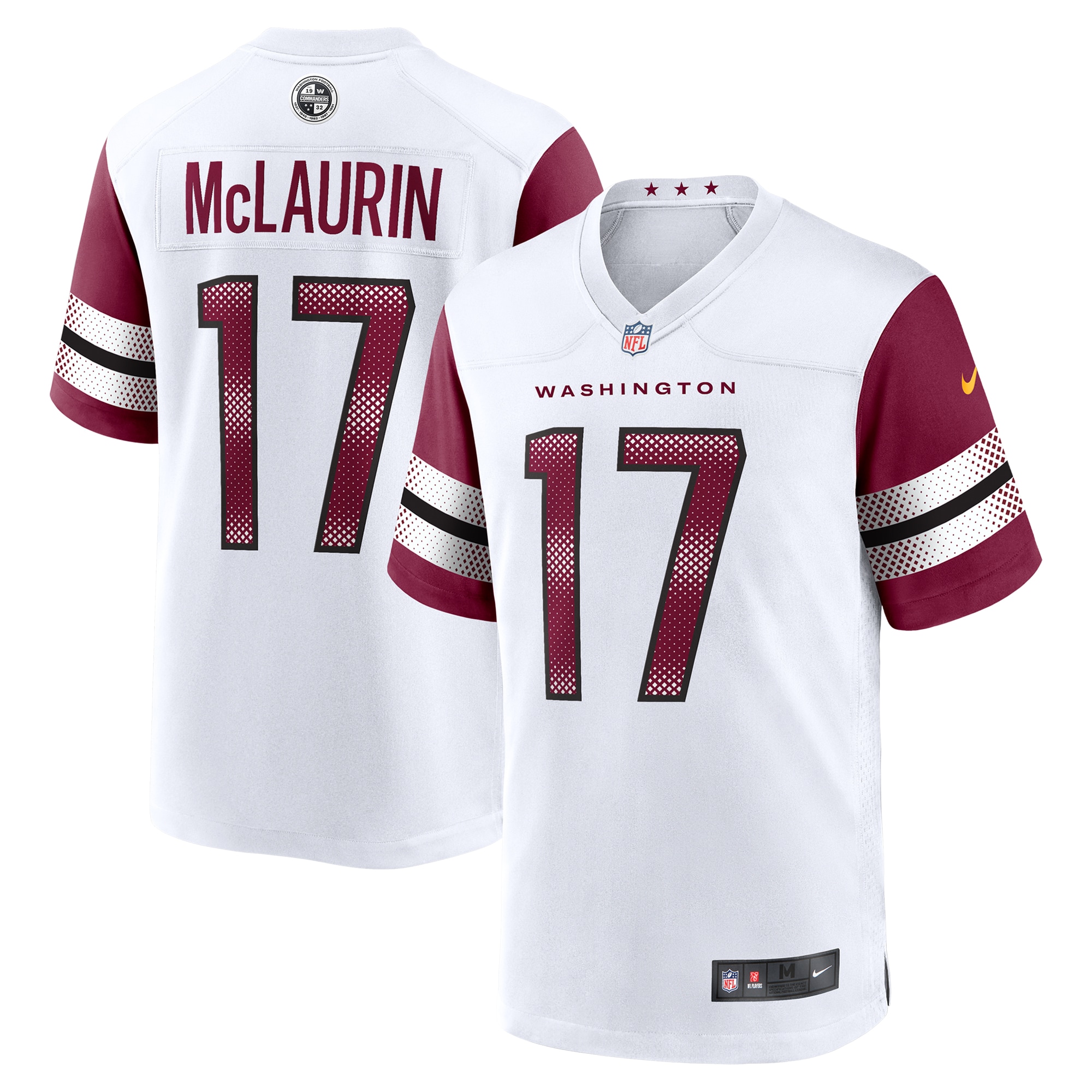 Washington Commanders Terry McLaurin White Game NFL Jersey Men's