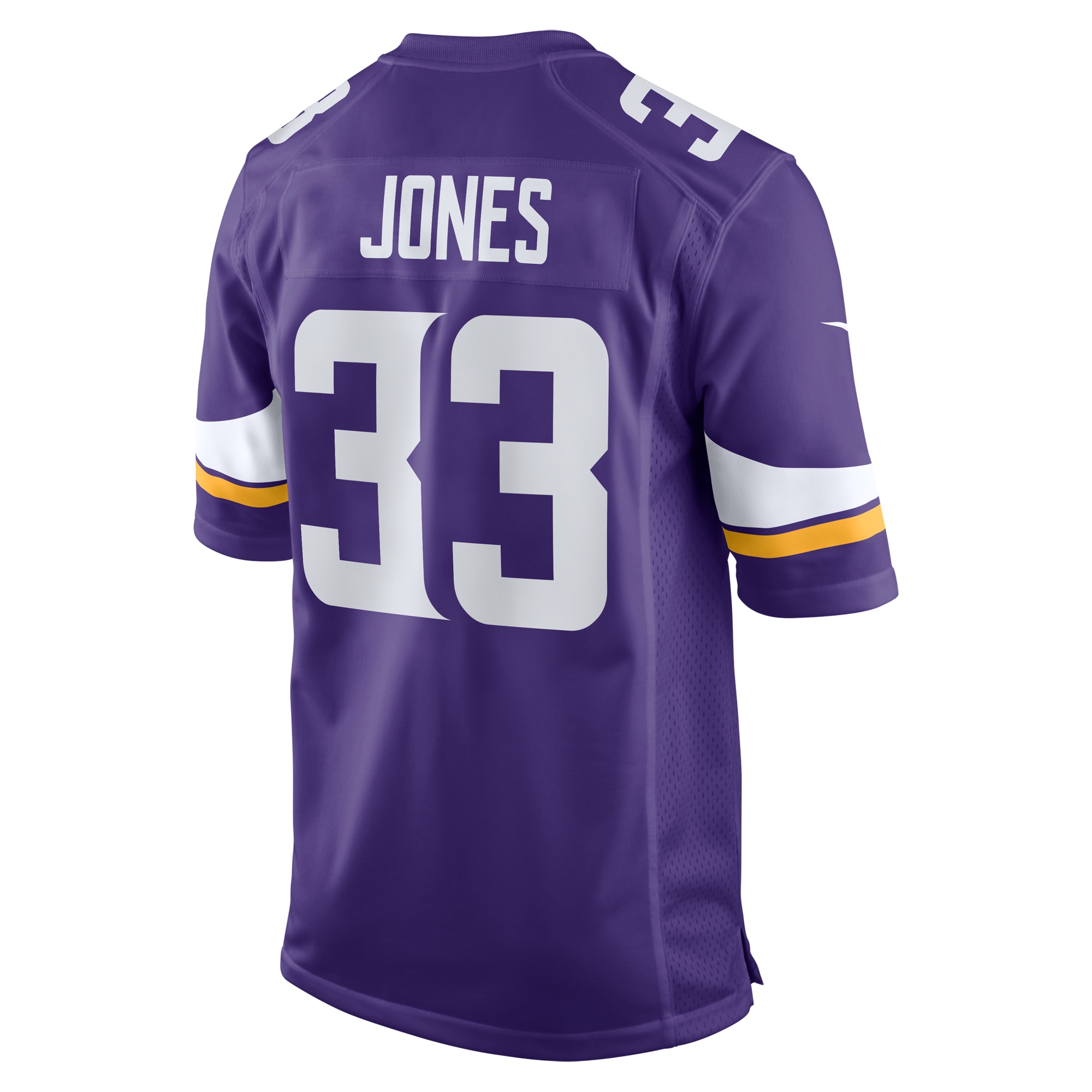 Minnesota Vikings Aaron Jones Purple Game Player NFL Jersey Men's