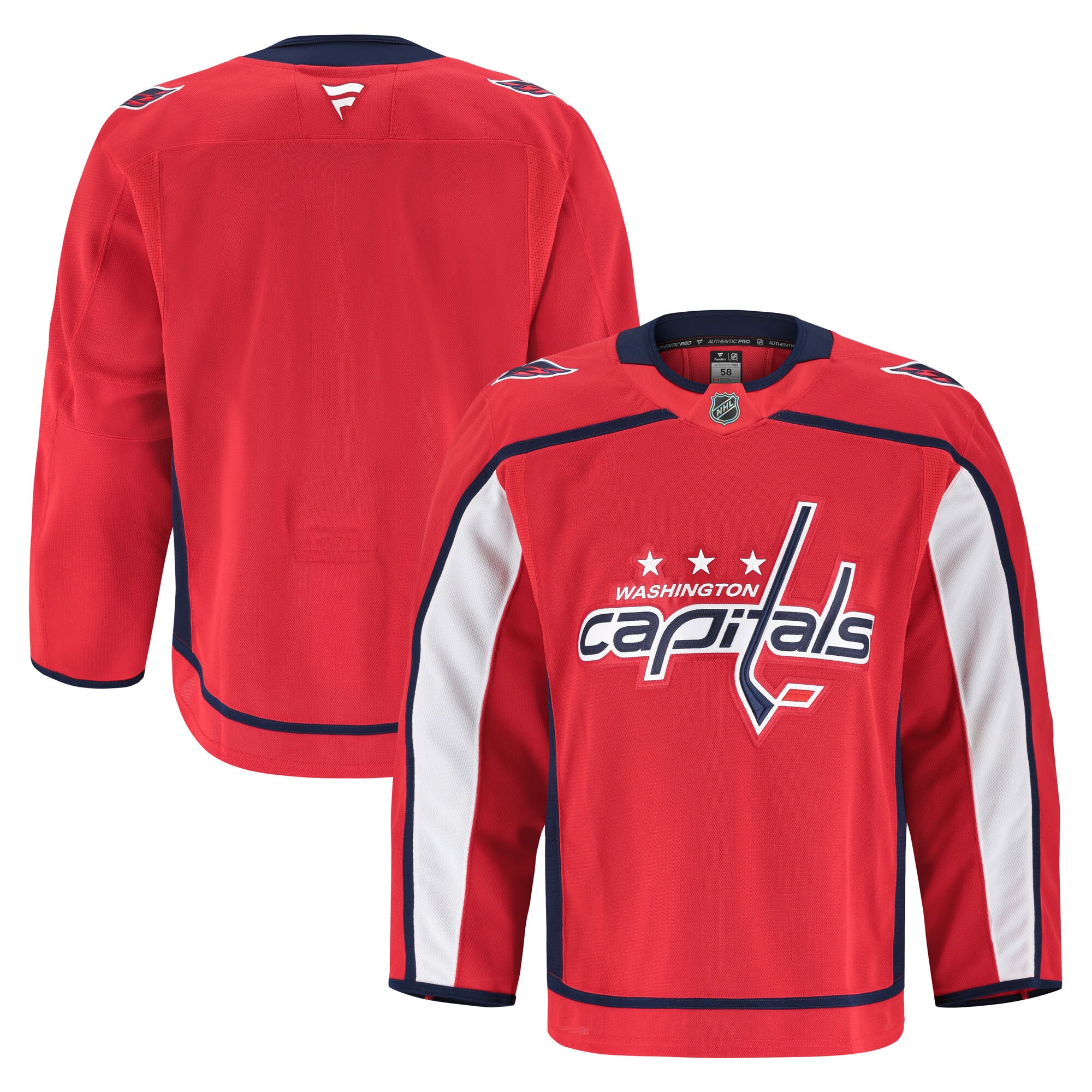 Washington Capitals Red Home Pro NHL Jersey Men's