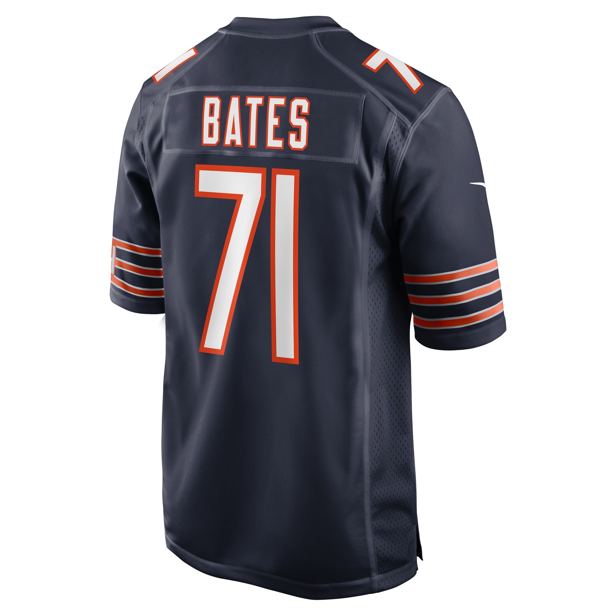 Chicago Bears Ryan Bates Navy Game NFL Jersey Men's