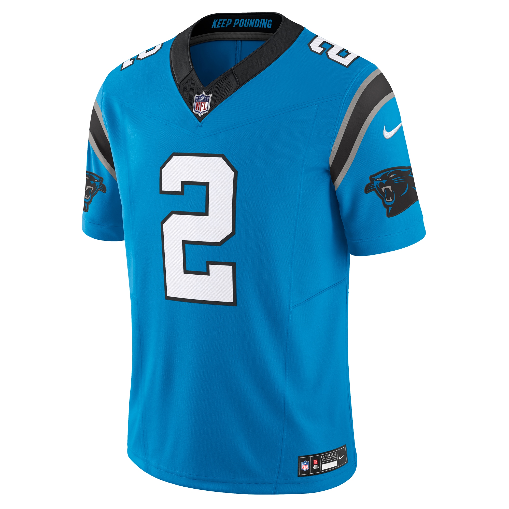 Carolina Panthers D.J. Moore Blue Vapor F.U.S.E. Limited NFL Jersey Men's