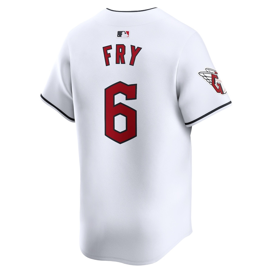 David Fry 6 Cleveland Guardians Home Limited Player White MLB Jersey Men's
