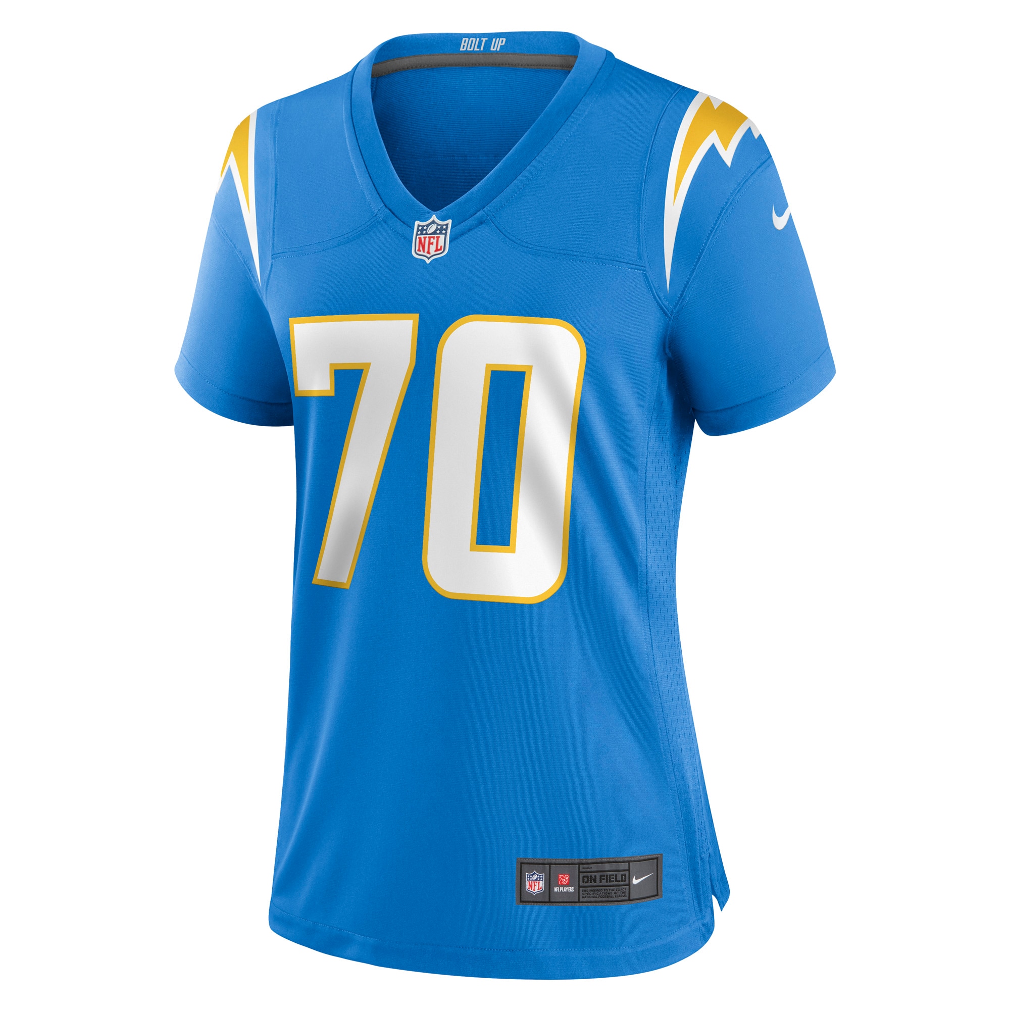 Los Angeles Chargers Rashawn Slater Powder Blue Game NFL Jersey Women's