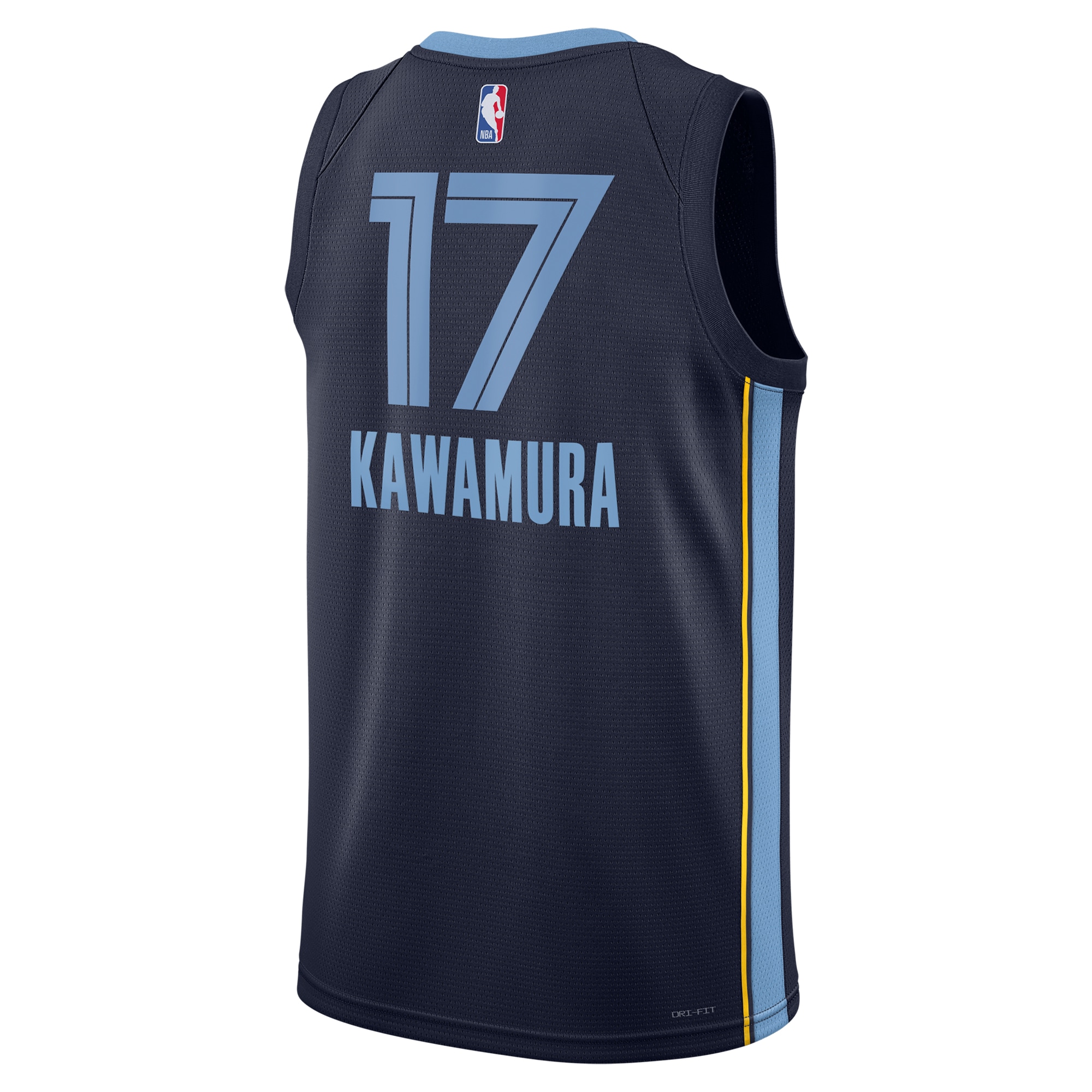 Memphis Grizzlies Icon Edition Swingman Navy Yuki Kawamur Unisex NBA Jersey Unisex