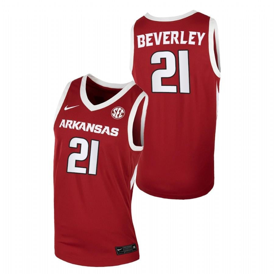 Arkansas Razorbacks 21 Cardinal Patrick Beverley Away College NCAA Jersey Men's