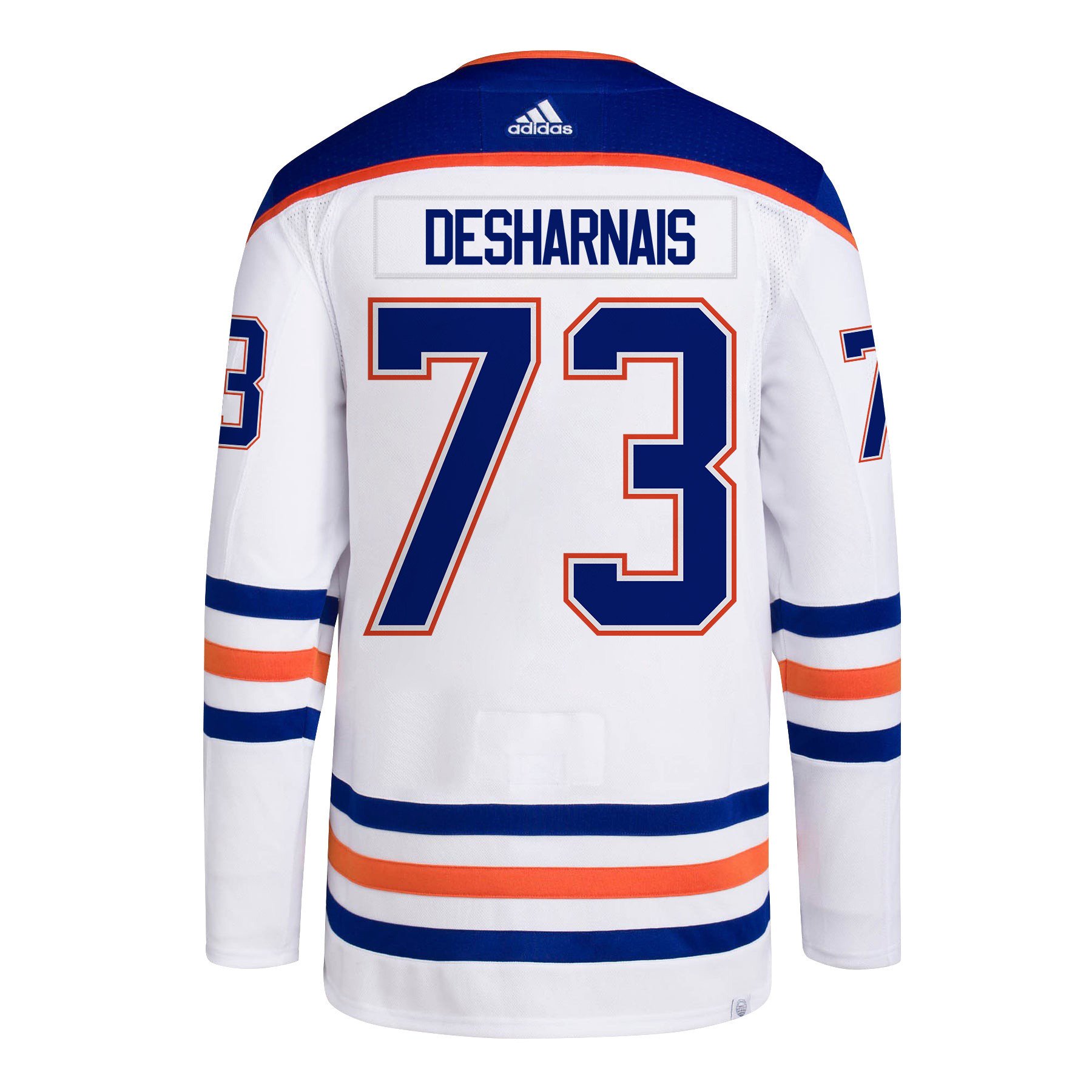 Vincent Desharnais 73 Edmonton Oilers 2024 STANLEY CUP Final Away White NHL Jersey Men's