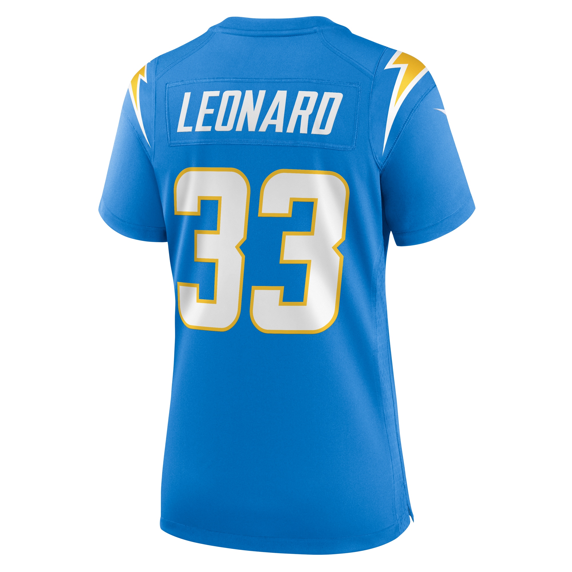 Los Angeles Chargers Deane Leonard Powder Blue Game Player NFL Jersey Women's