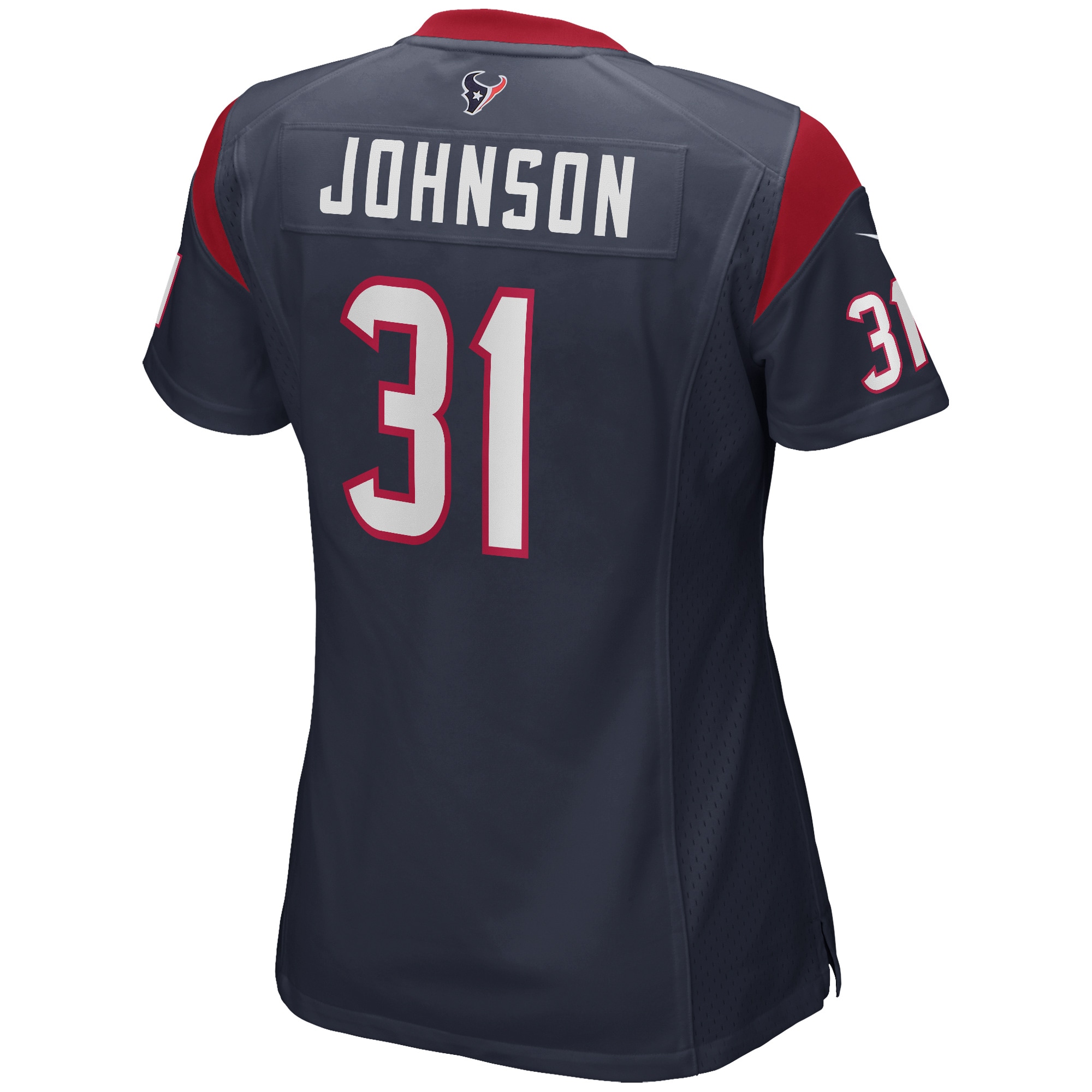 Houston Texans David Johnson Navy Game Player NFL Jersey Women's