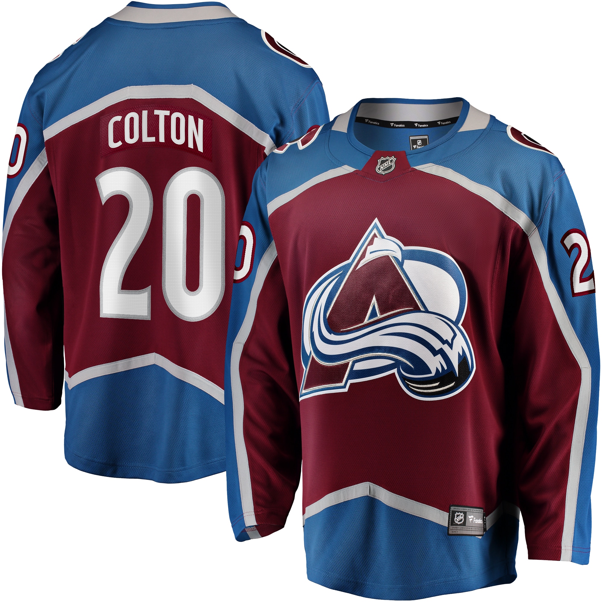 Colorado Avalanche Ross Colton Maroon Home Breakaway NHL Jersey Men's