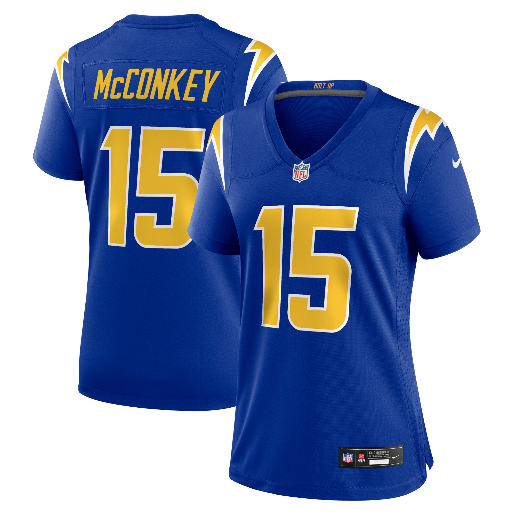 Los Angeles Chargers Ladd McConkey Royal Alternate Game NFL Jersey Women's