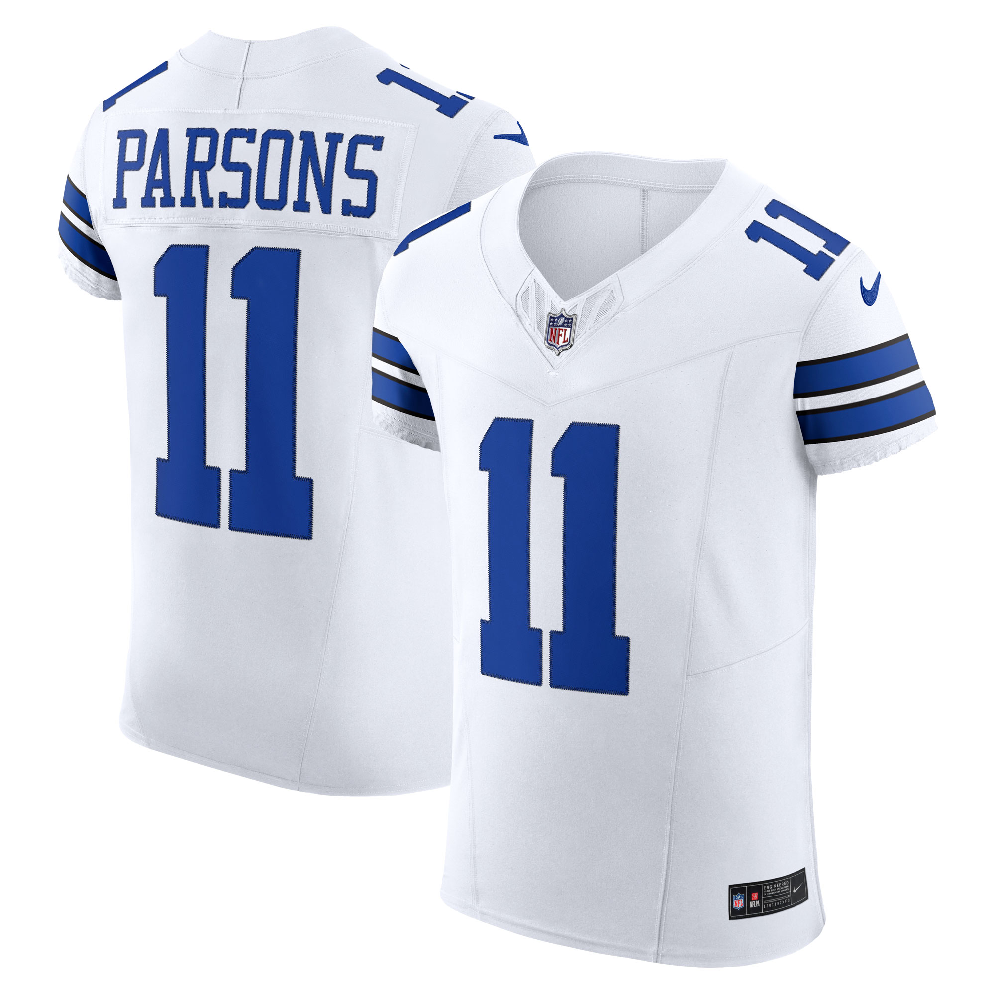 Dallas Cowboys Micah Parsons White Vapor F.U.S.E. Elite NFL Jersey Men's