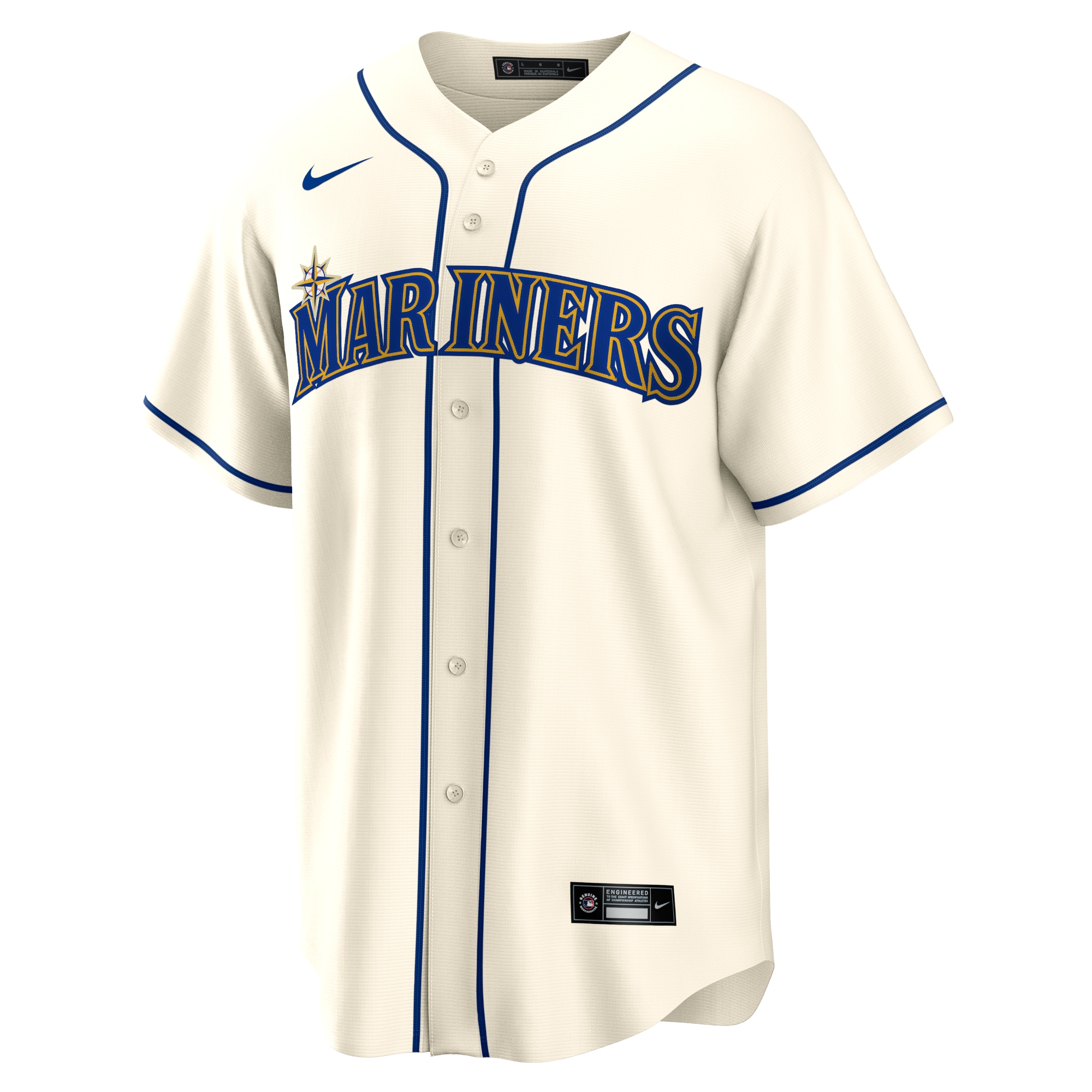 Seattle Mariners Cream Alternate Team MLB Jersey Men's