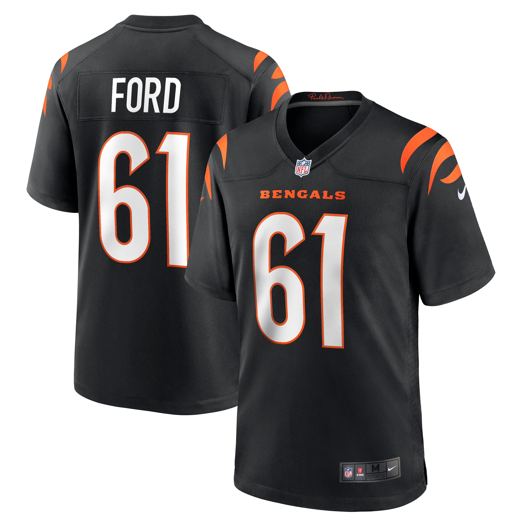 Cincinnati Bengals Cody Ford Black Game NFL Jersey Men's