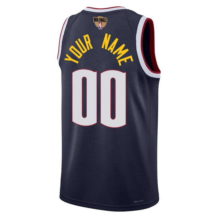 Custom 00 Denver Nuggets Final Champions 2023 Swingman Black NBA Jersey Men's