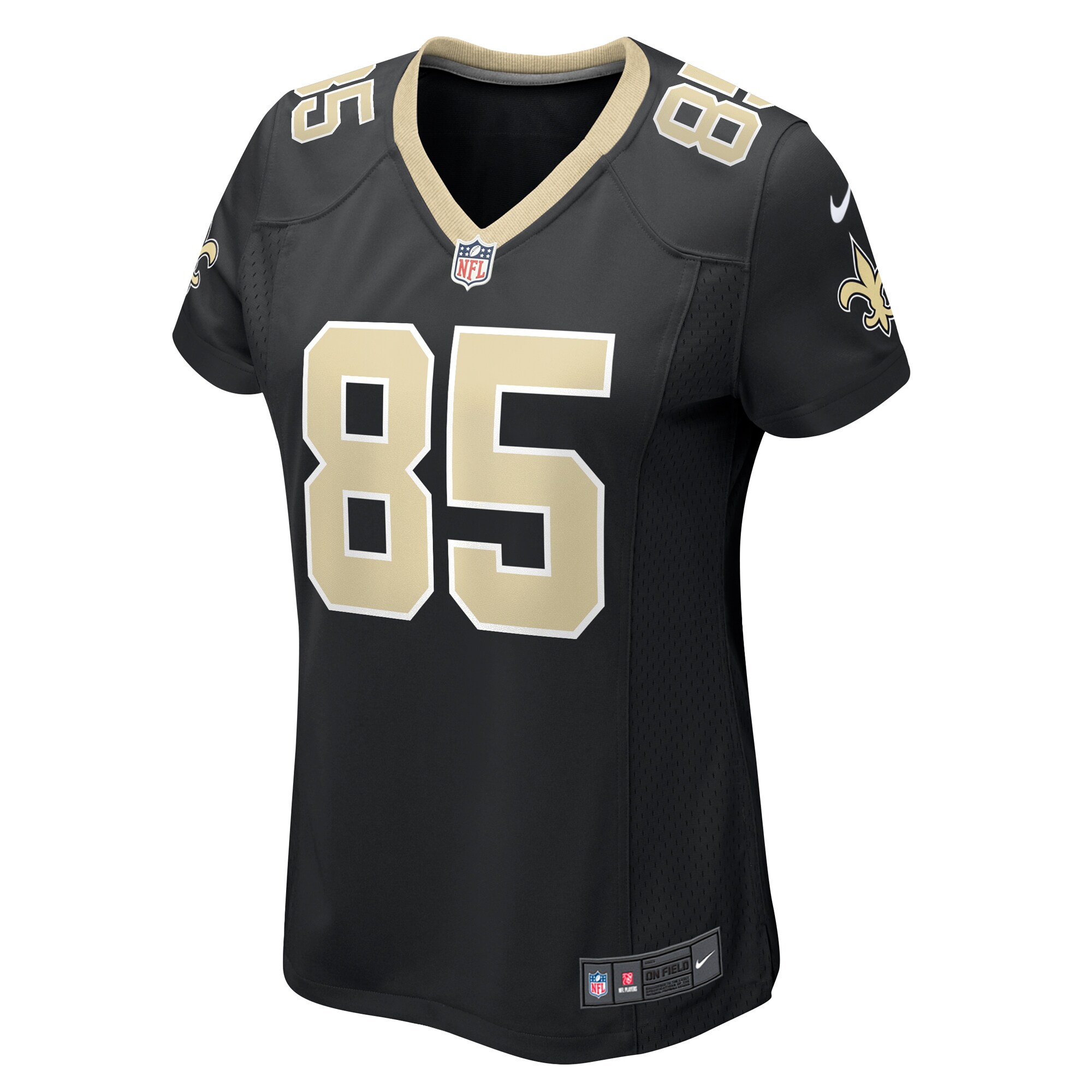 New Orleans Saints Jontre Kirklin Black Team Game NFL Jersey Women's