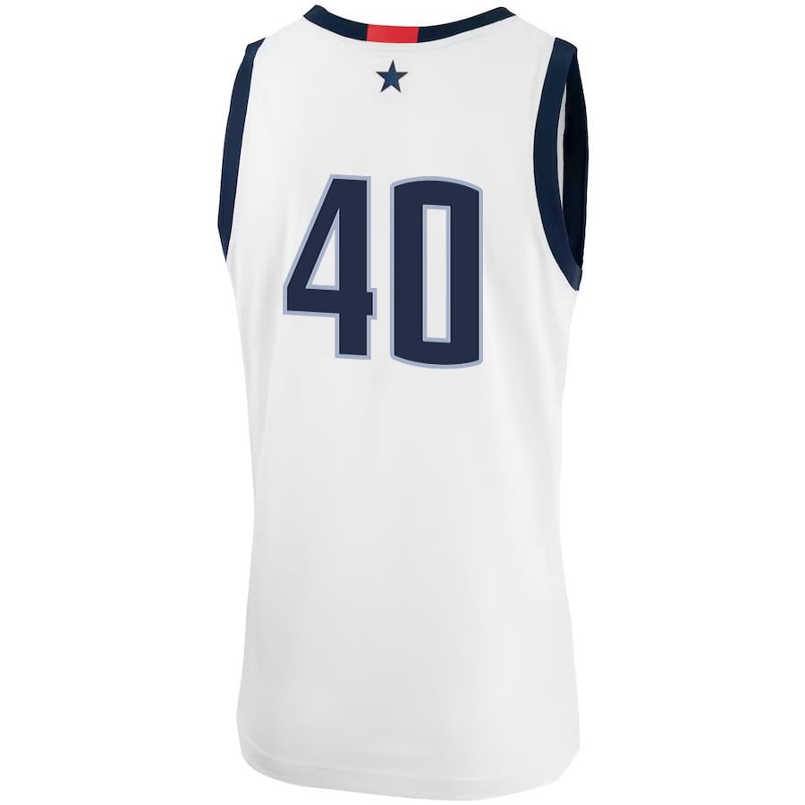 Andre Johnson Jr. 40 UConn Huskies Me White NCAA Jersey Men's