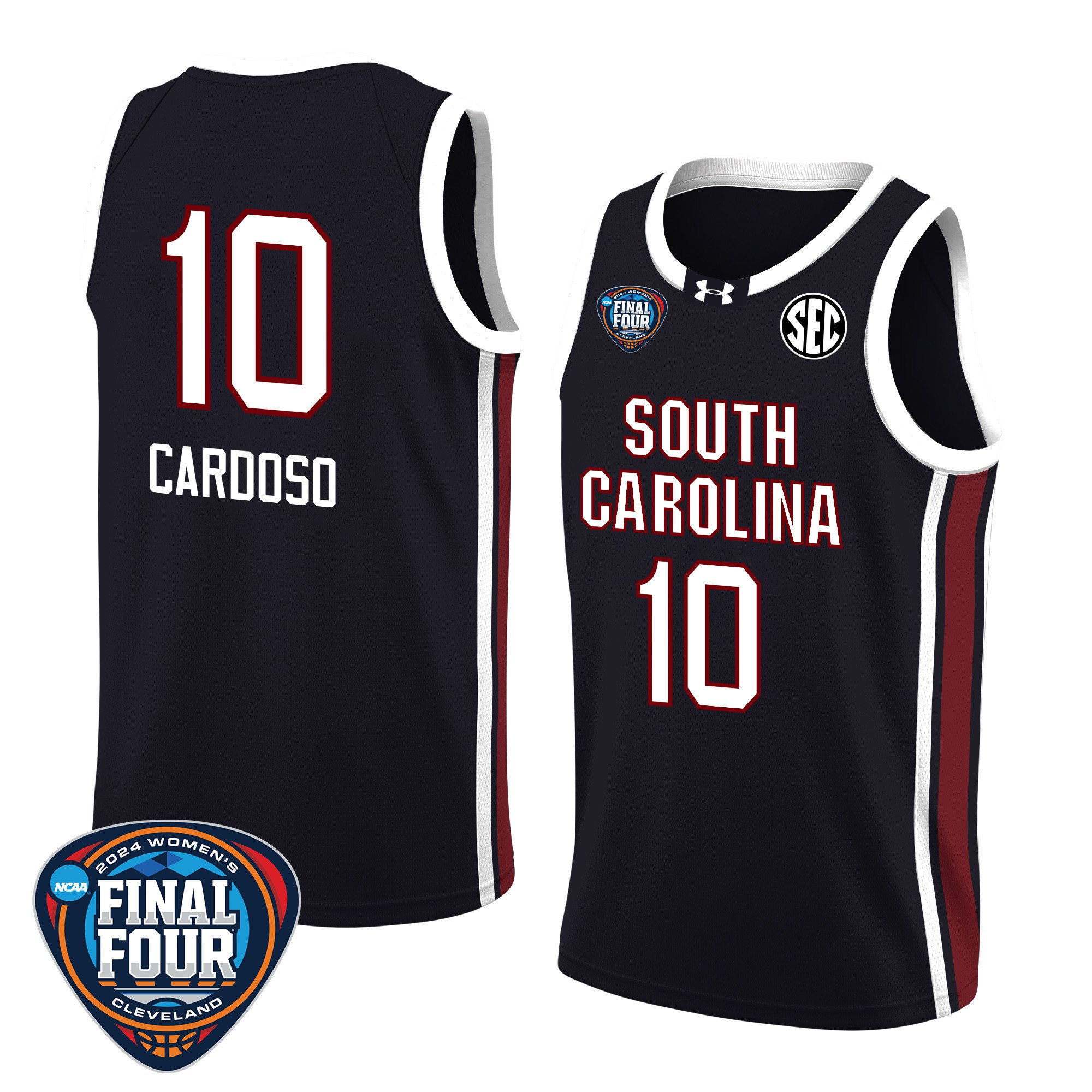 Kamilla Cardoso 10 South Carolina 2024 Final Four Patch Unisex NCAA Jersey Unisex