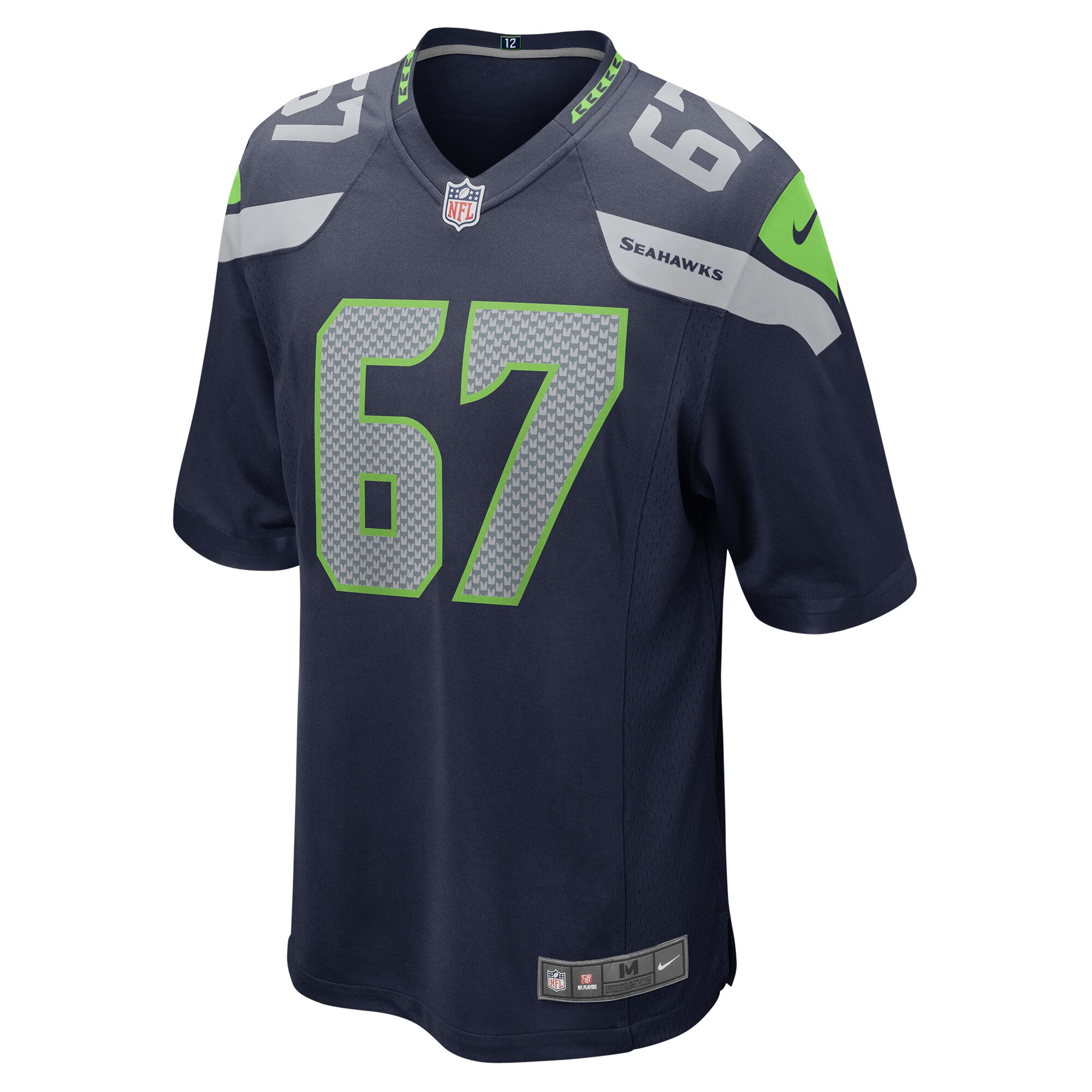Seattle Seahawks Charles Cross Navy Player Game NFL Jersey Men's