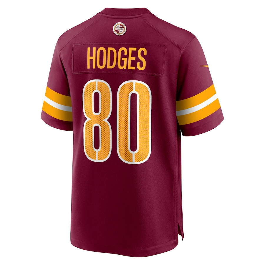 Curtis Hodges 80 Washington Commanders Game Burgundy NFL Jersey Men's