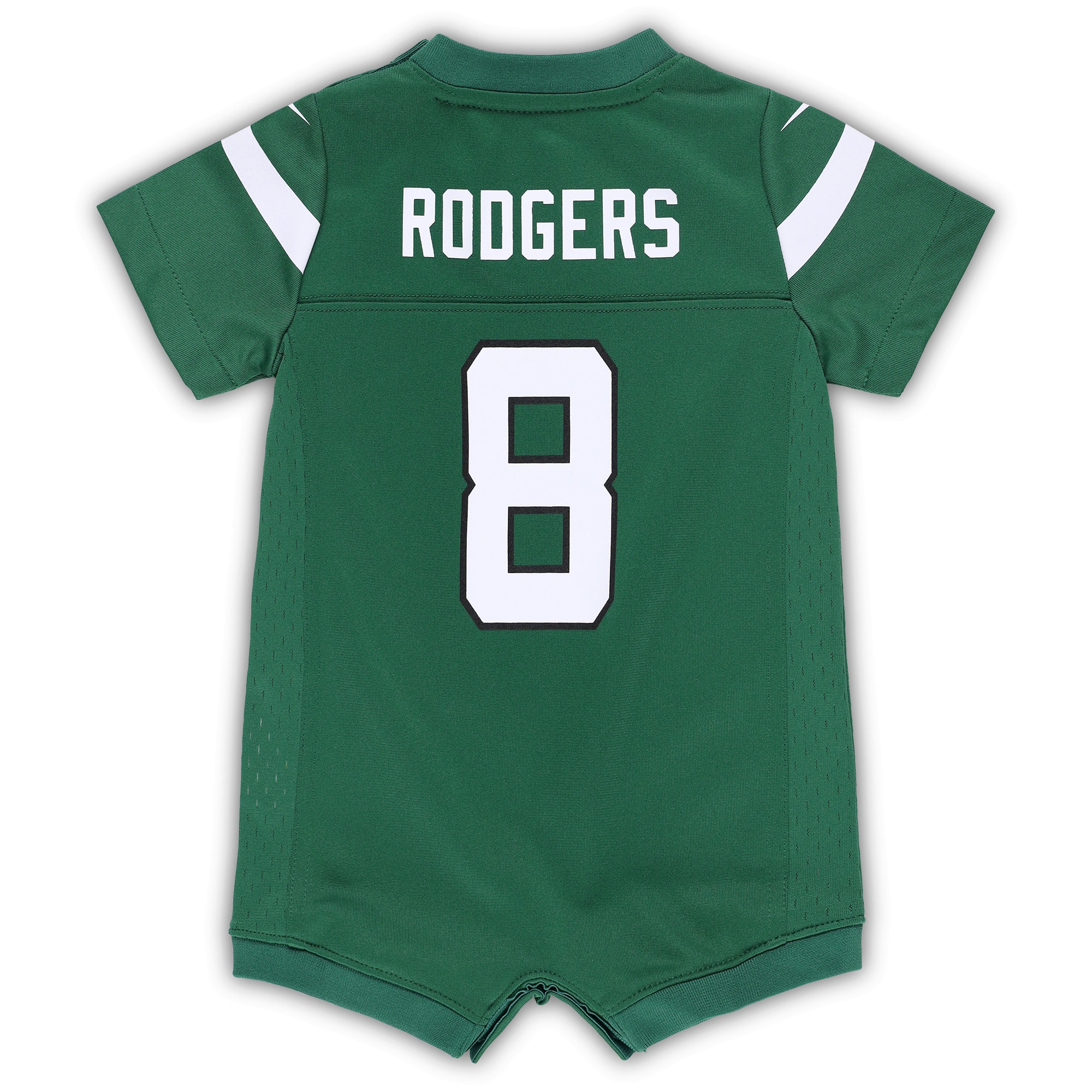Newborn Infant New York Jets Aaron Rodgers Green Game Romper NFL Jersey Men's