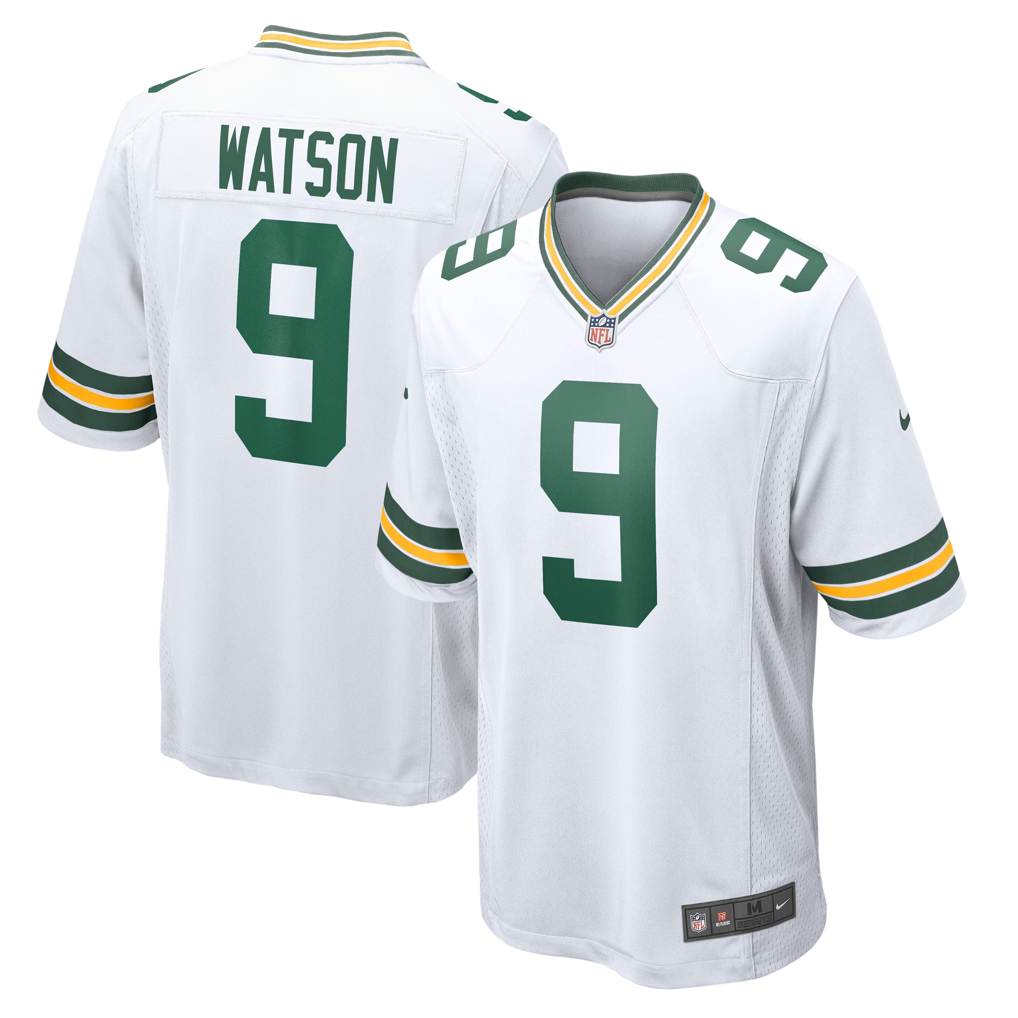 Green Bay Packers Christian Watson White Game NFL Jersey Men's