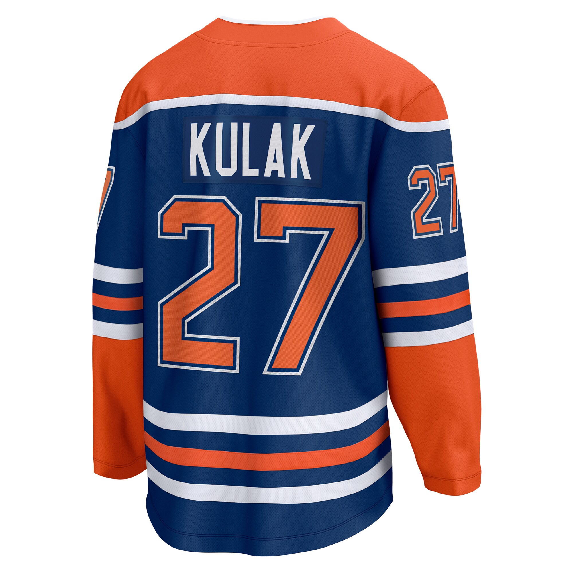 Edmonton Oilers Brett Kulak Royal Home Breakaway Player NHL Jersey Men's
