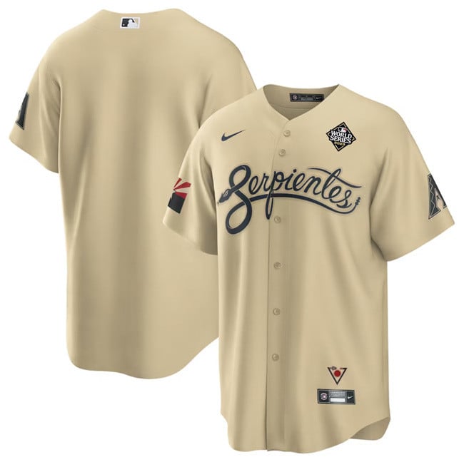 Arizona Diamondbacks 2023 World Series Gold MLB Jersey Men's