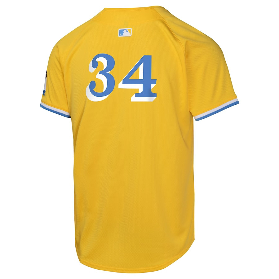 David Ortiz 34 Boston Red Sox City Connect Limited Gold MLB Jersey Youth